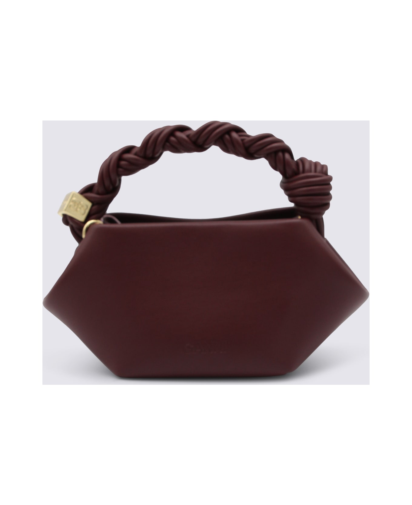 Ganni Burgundy Top Handle Bag - Purple
