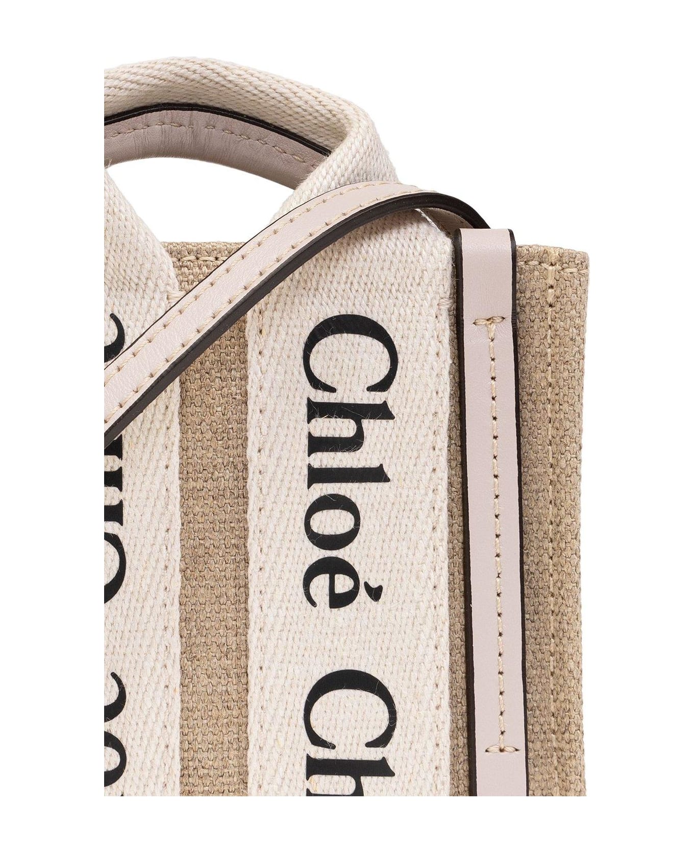 Chloé Musk Grey Woody Nano Tote Bag - Grey