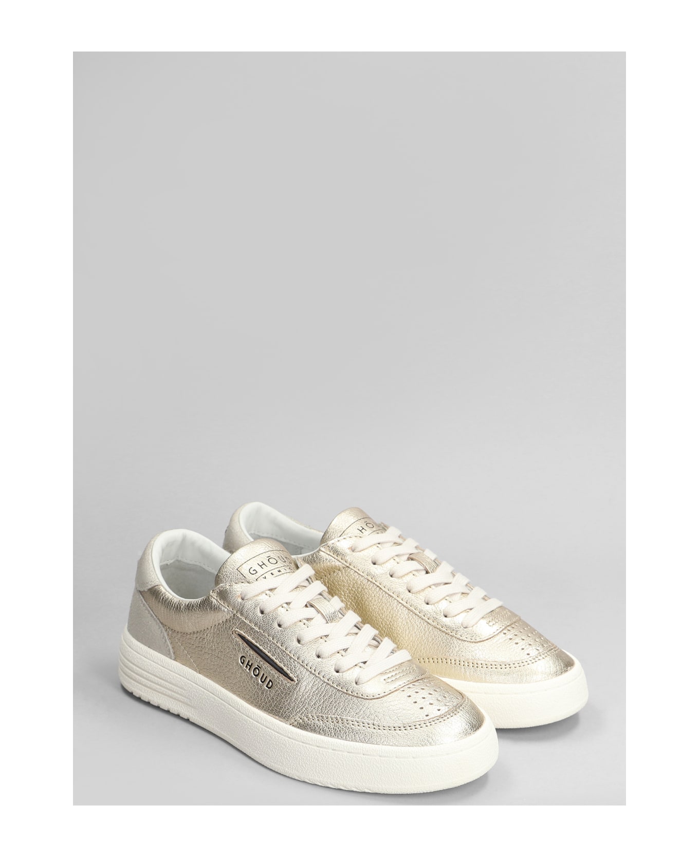 GHOUD Lindo Low Sneakers In Gold Leather - gold スニーカー