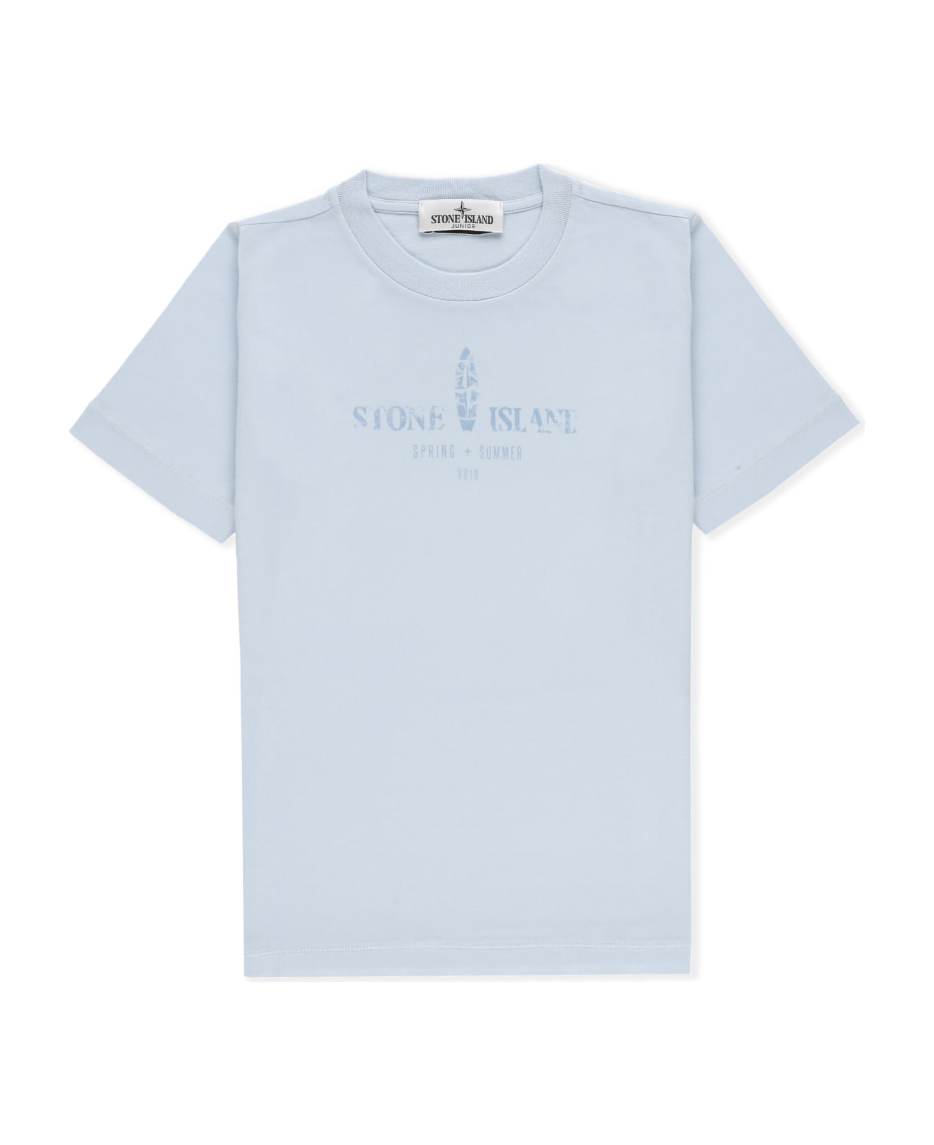 Stone Island Cotton T-shirt - Light Blue Tシャツ＆ポロシャツ
