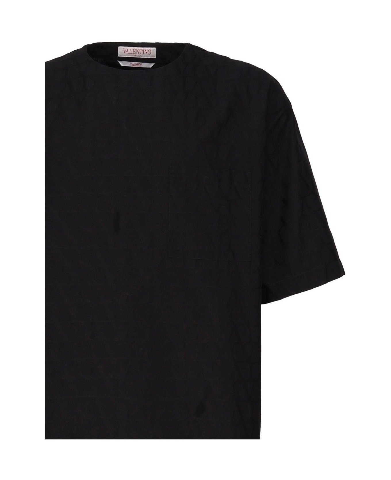 Valentino Toile Iconographe Crewneck Short-sleeved T-shirt - Black