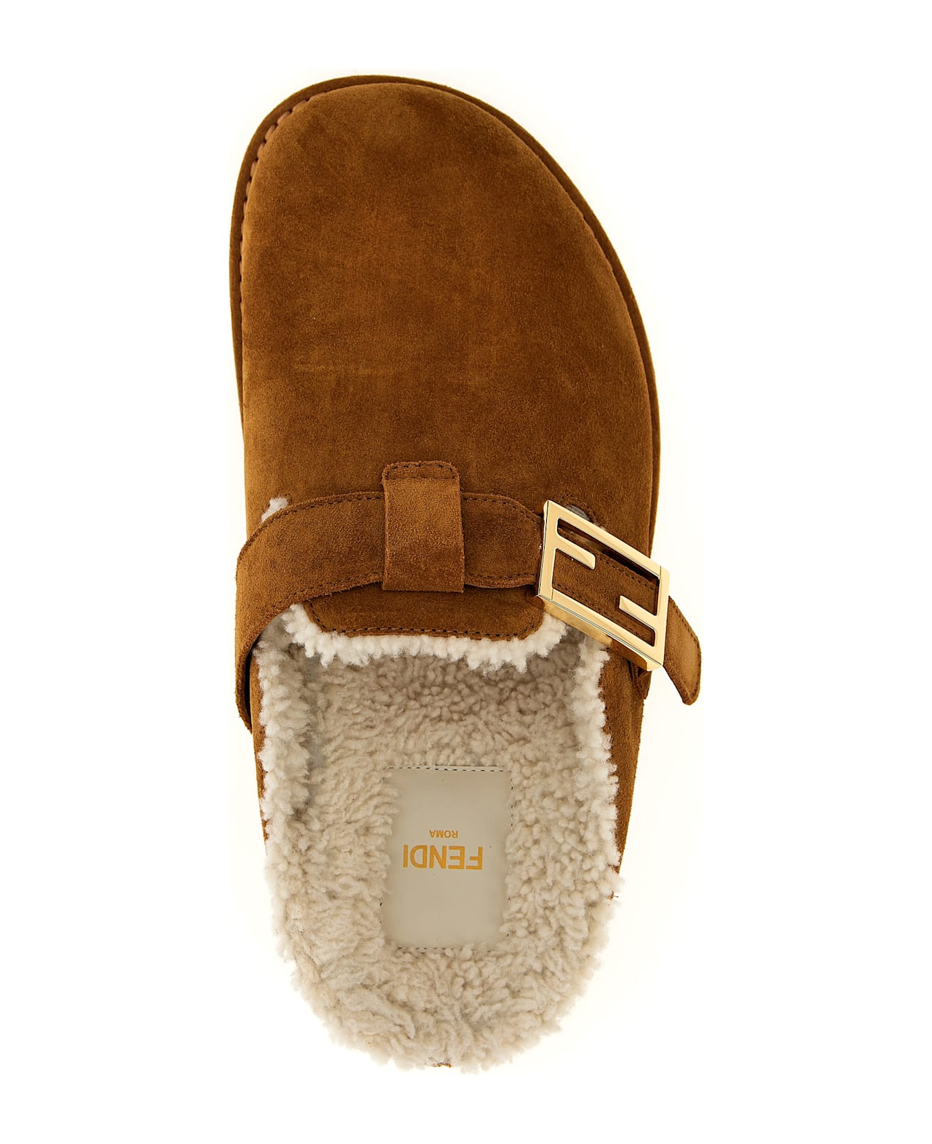 Fendi 'fendi Feel' Sabots - Beige