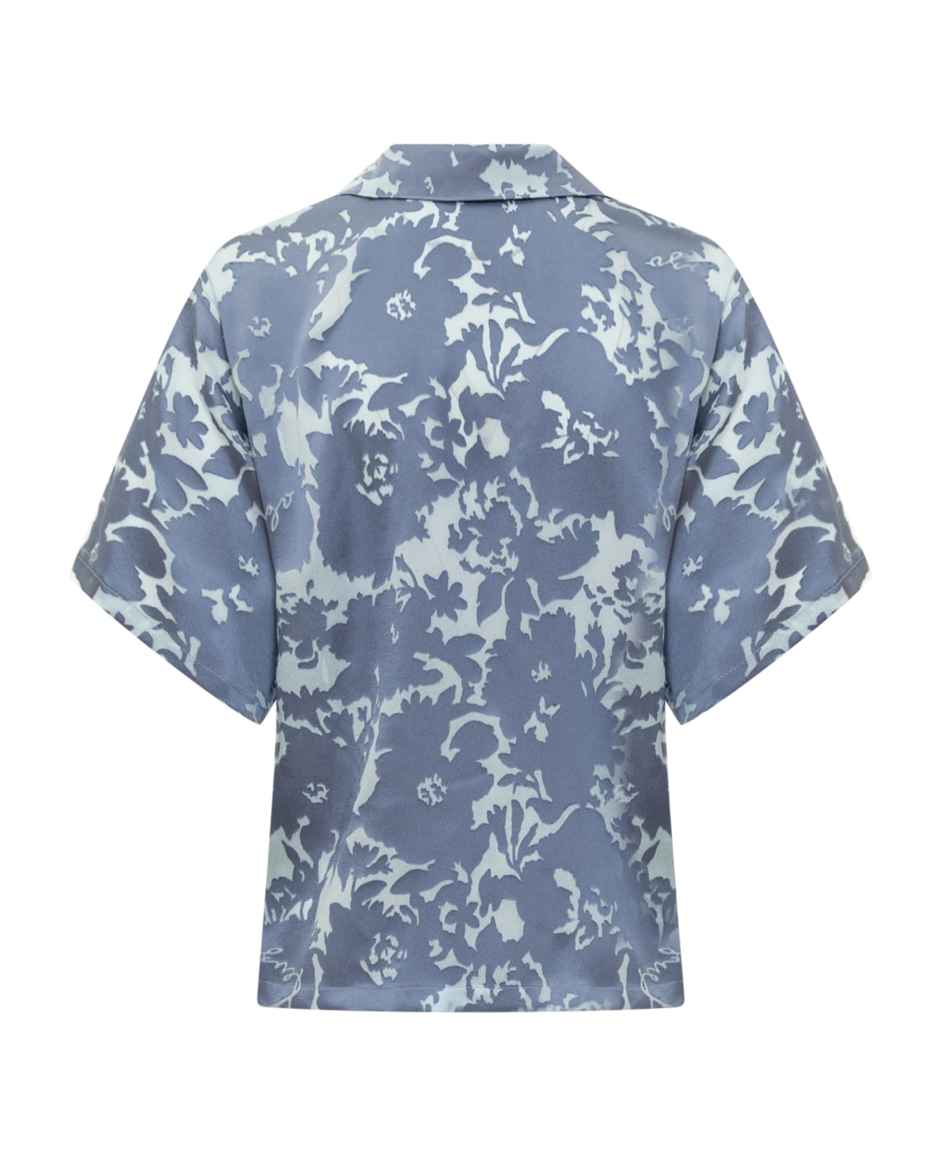 Kenzo Shirt With Flower Camo Pattern - BLUE