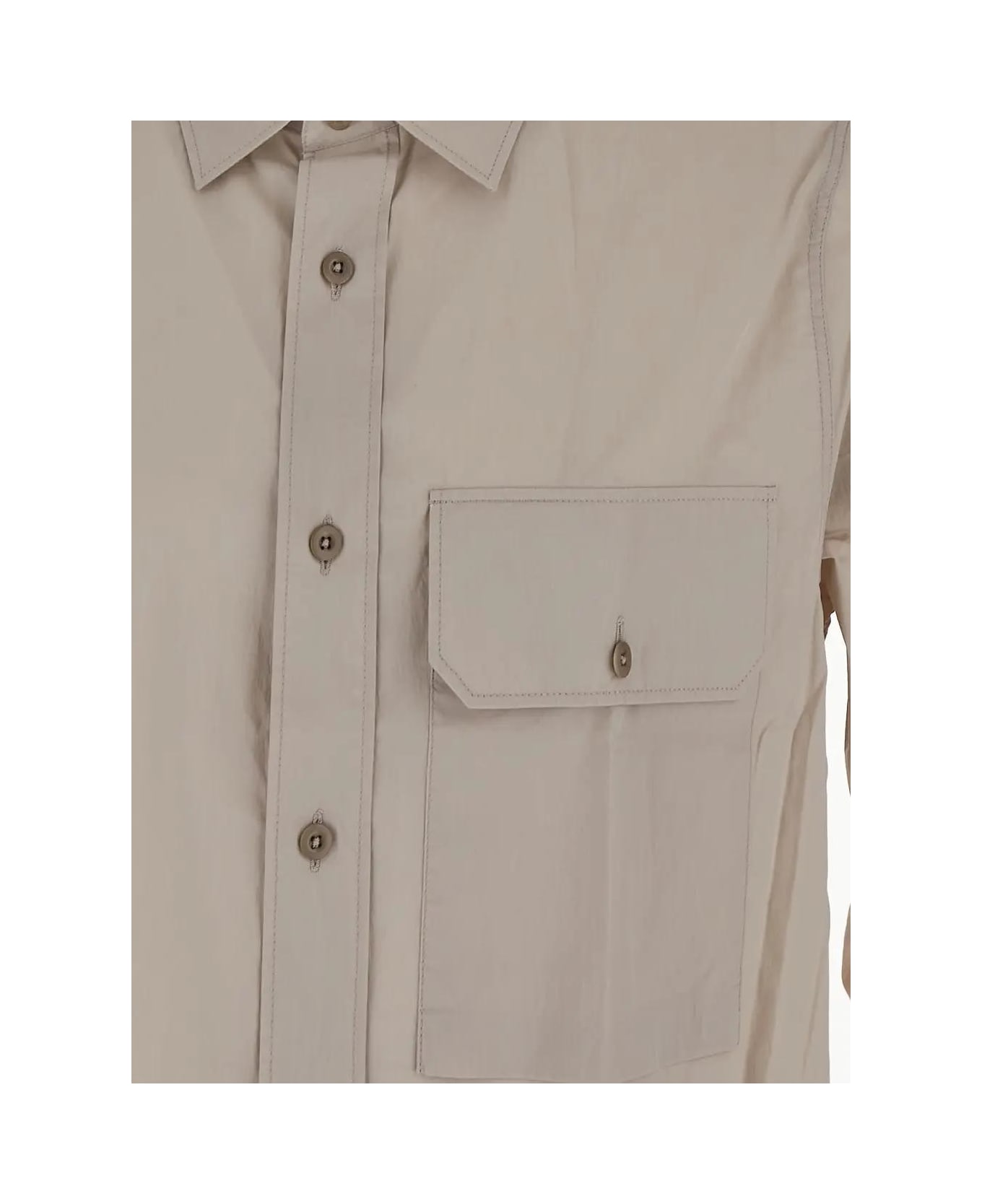 Ten C Cotton Shirt - NEUTRALS シャツ