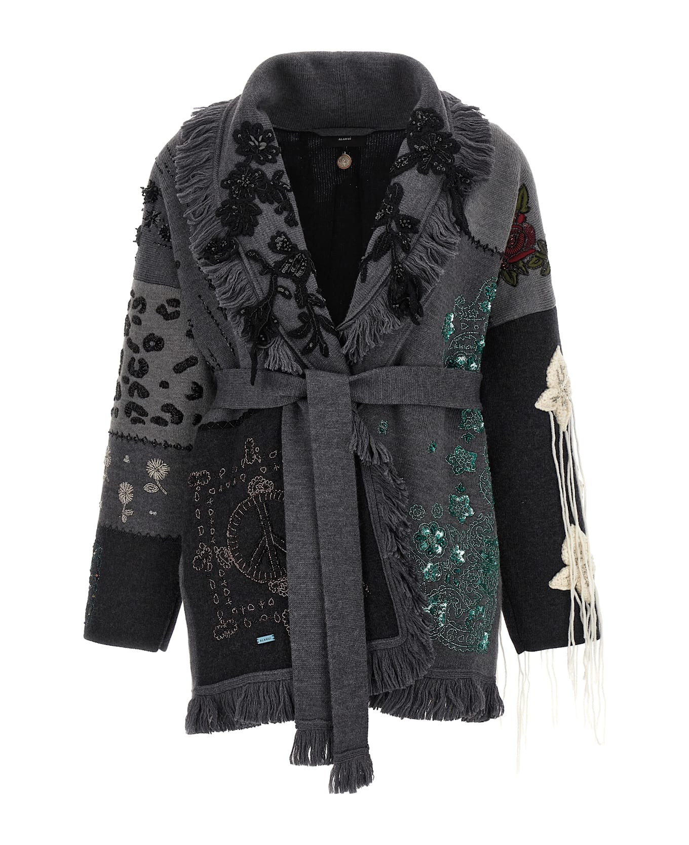 【totoro15様】新品未使用！アパルトモン BICOLOR CARDIGAN Alanui 'midnight In Manhattan' Cardigan | italist