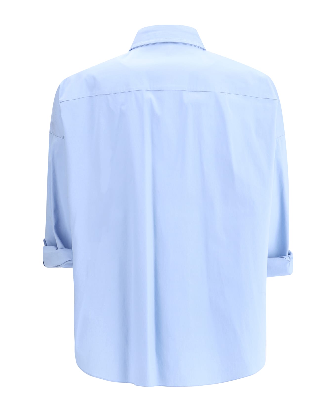 Brunello Cucinelli Shiny Monili Shirt - Celeste