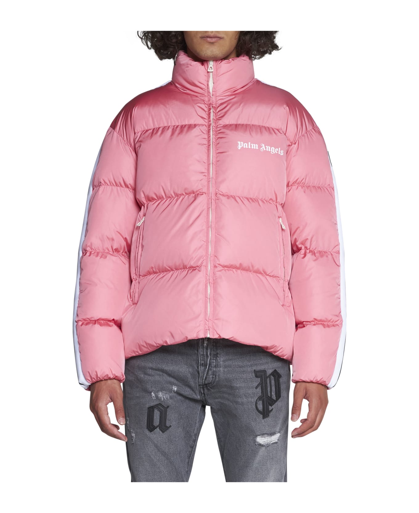 Palm Angels Down Jacket - Pink white