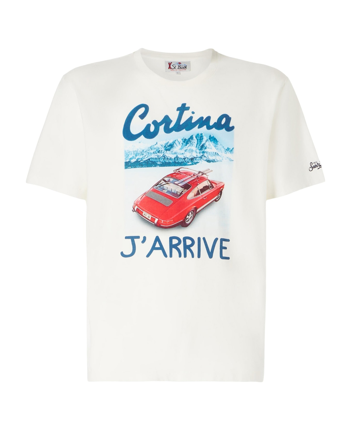 MC2 Saint Barth Man T-shirt With Cortina Lettering