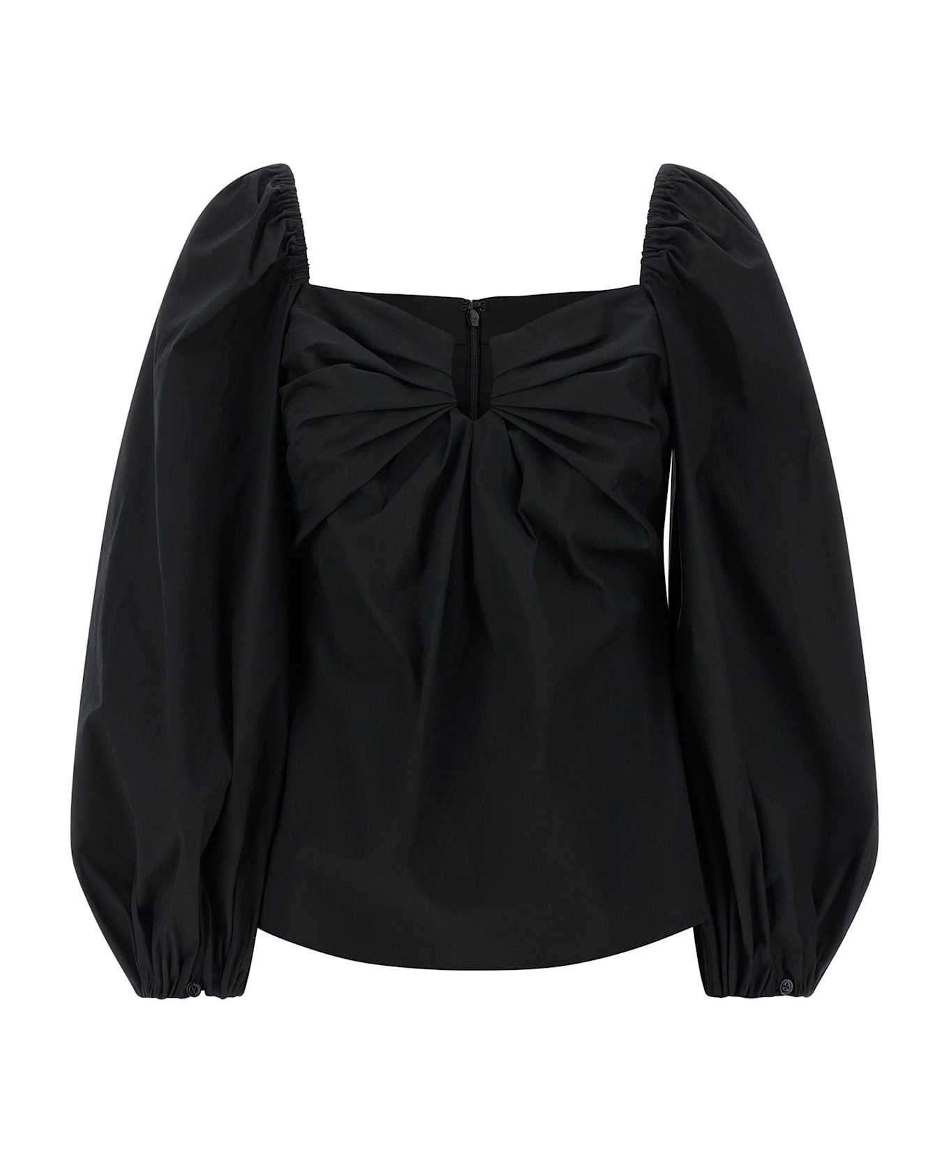 Carolina Herrera 
puff
 Sleeve Top - Black  