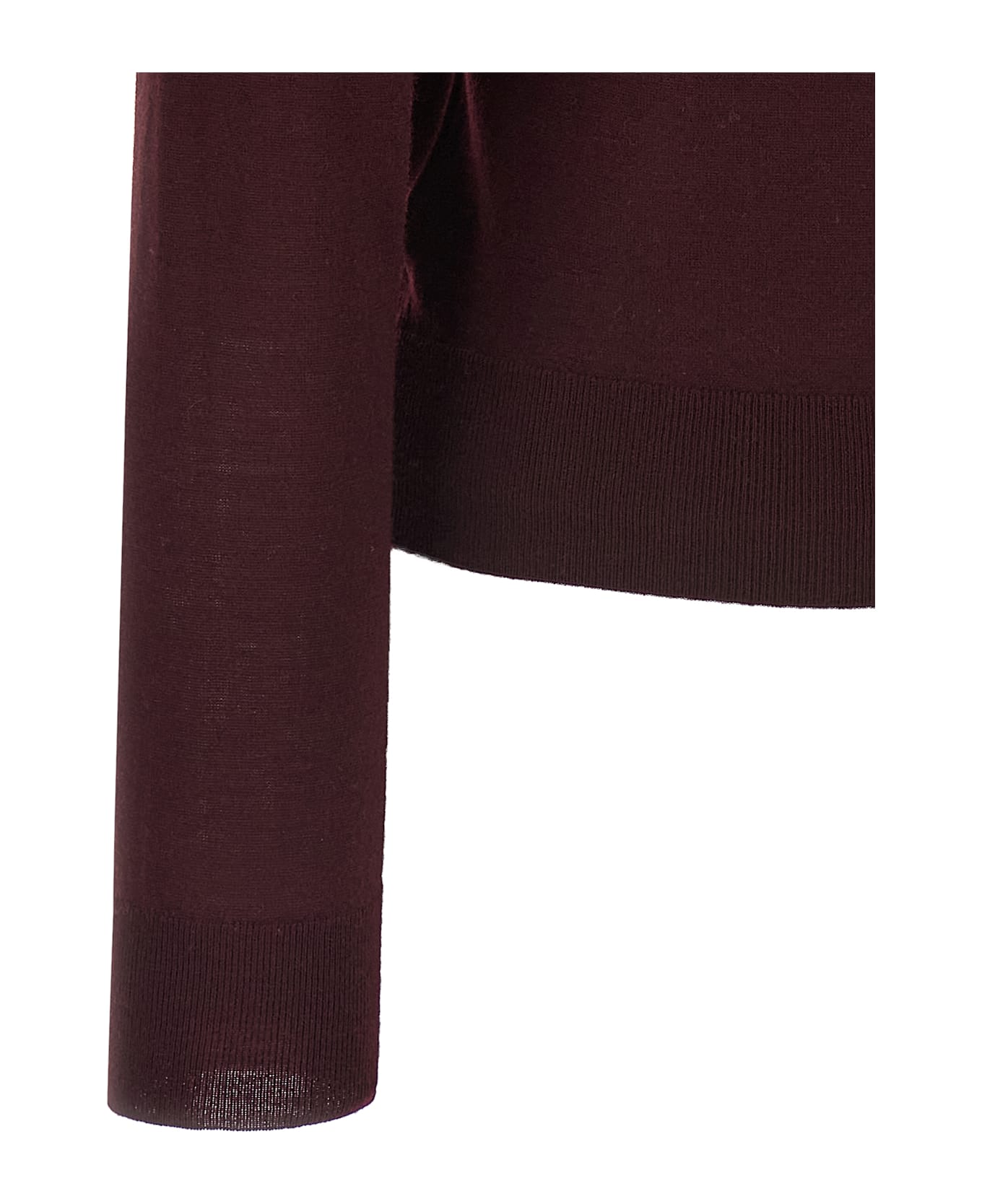 Saint Laurent Wool Sweater - Bordeaux