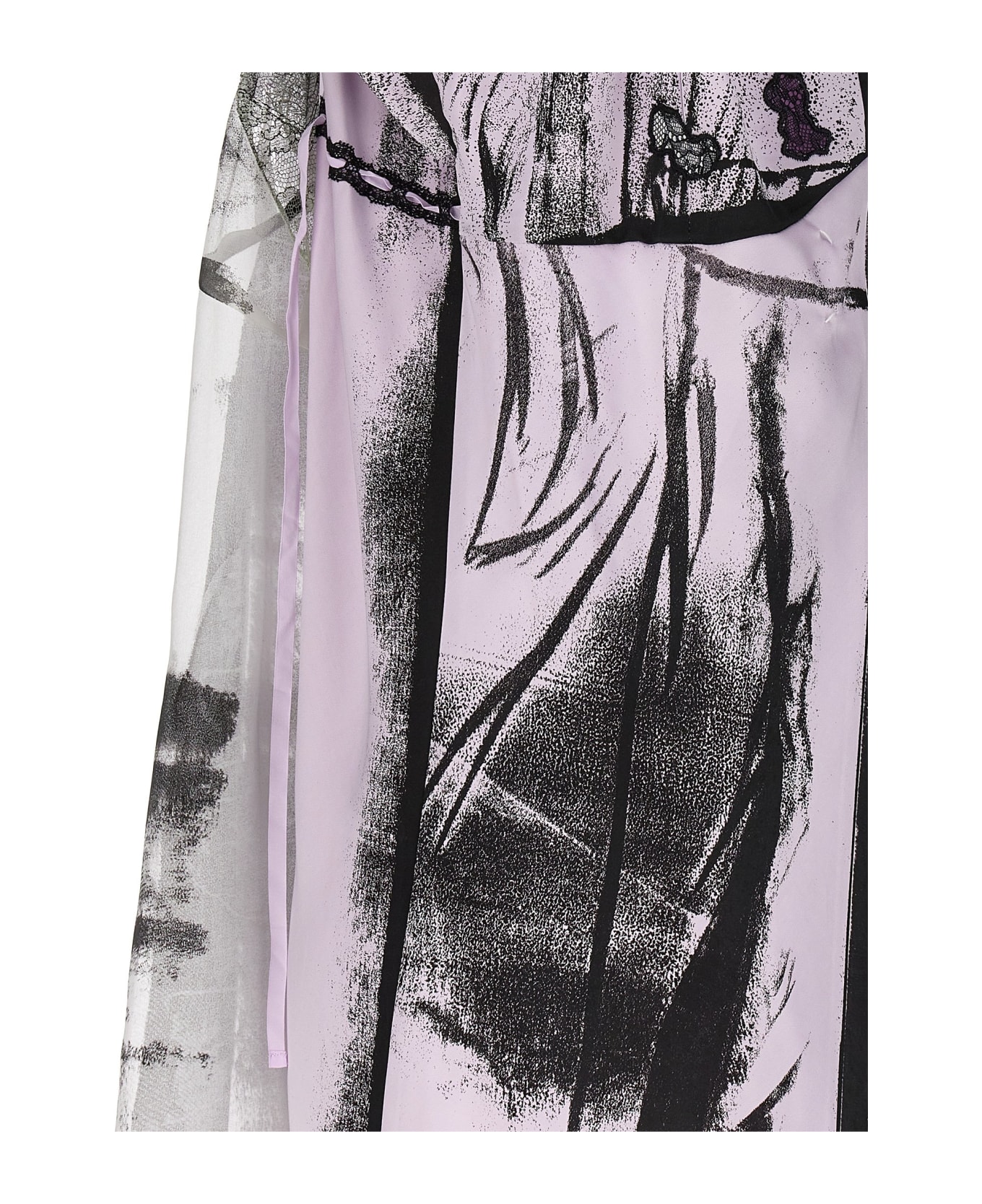 Maison Margiela 'freeze-frame' Midi Dress - Multicolor