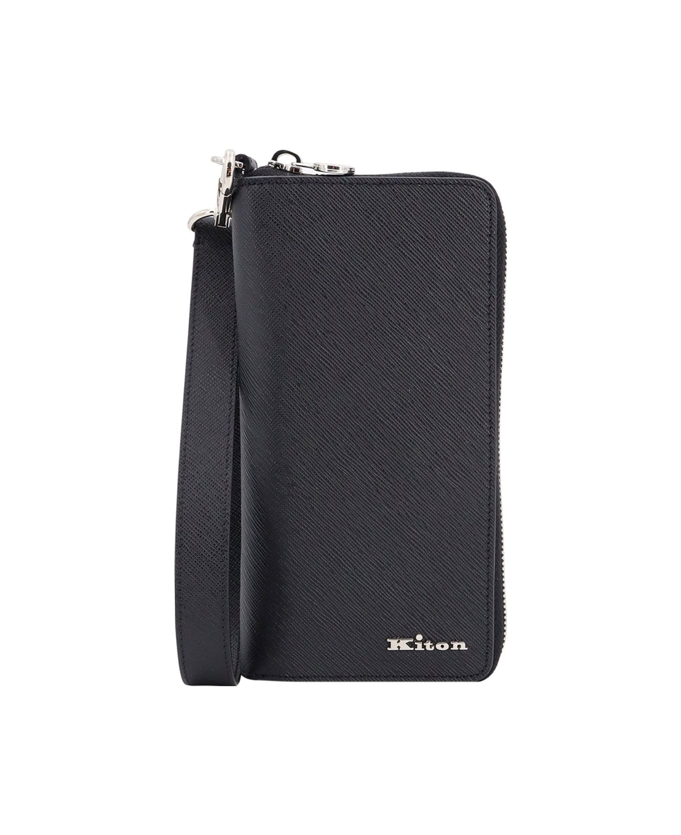 Kiton Leather Phonecase - Black