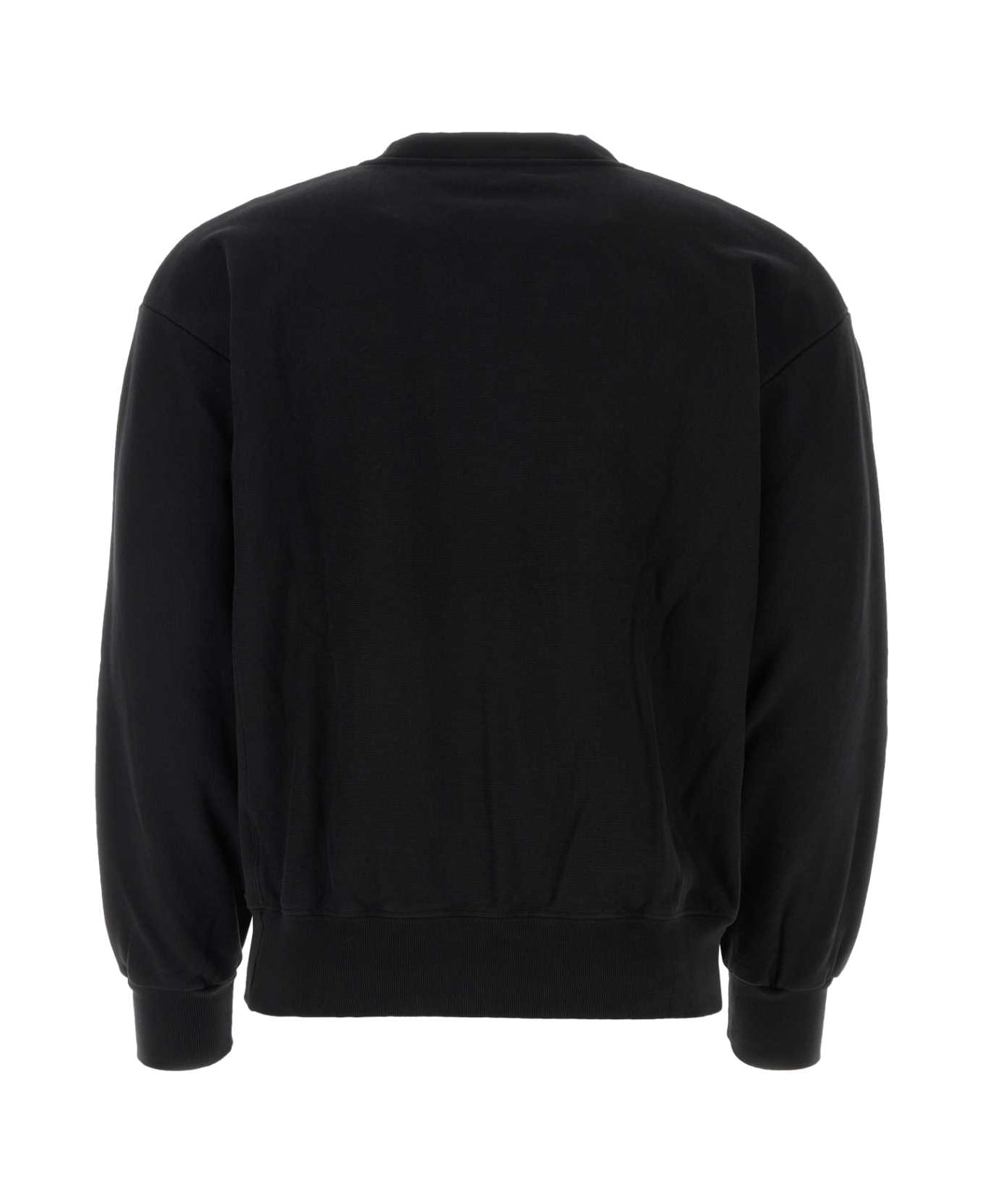 Aries Black Cotton Sweatshirt - BLACK