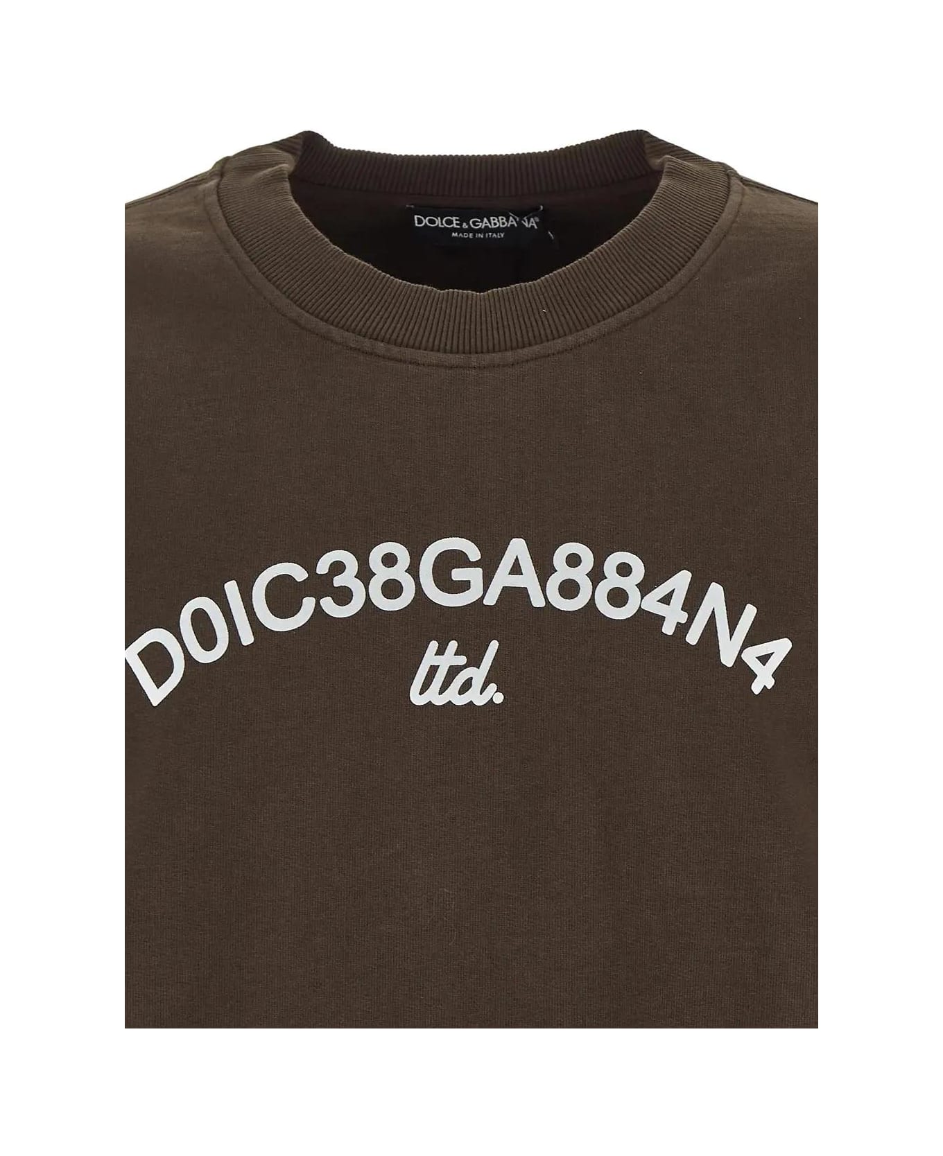 Dolce & Gabbana Sweatshirt With Logo - MARRONE