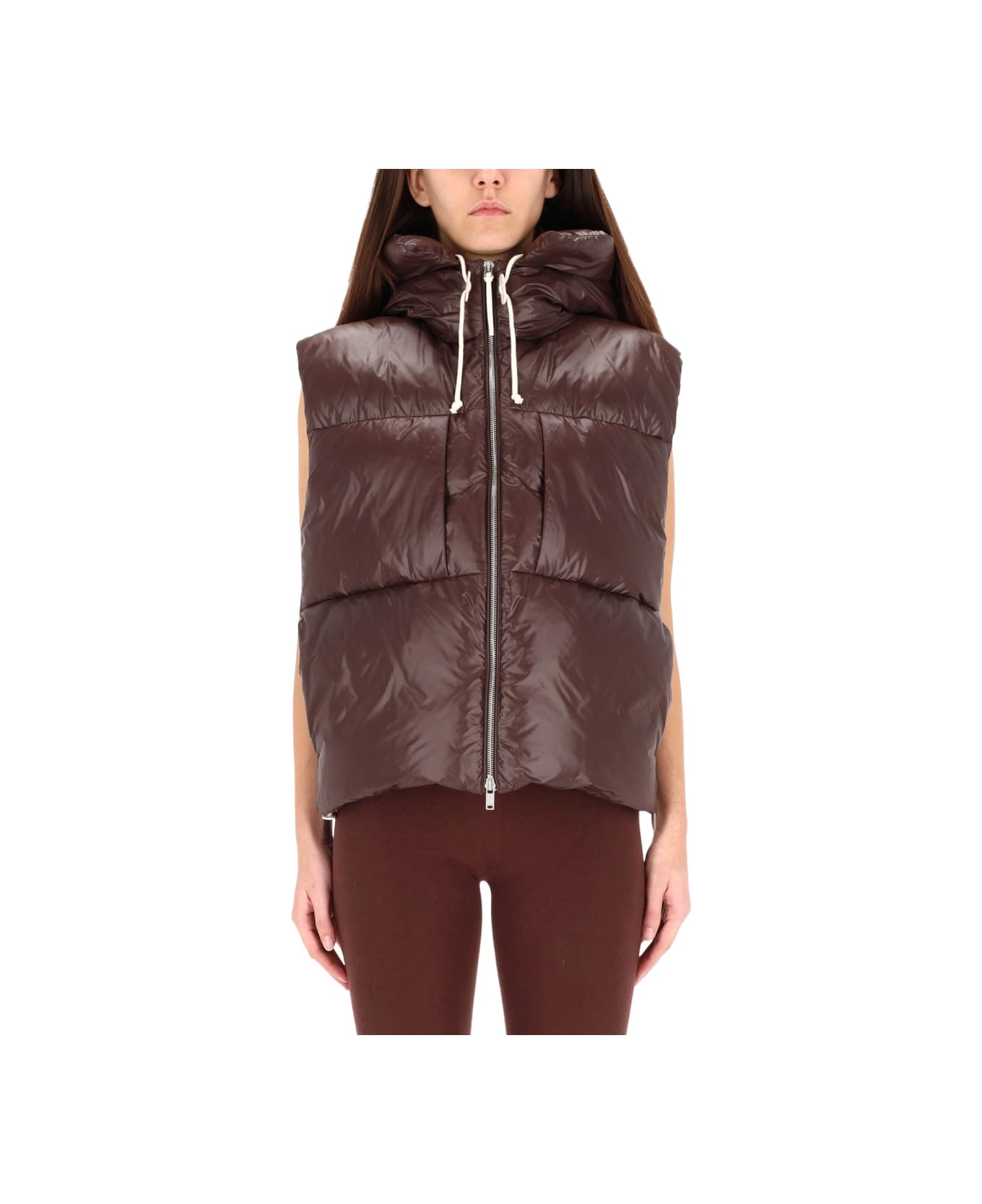 Jil Sander Padded Vest - BORDEAUX