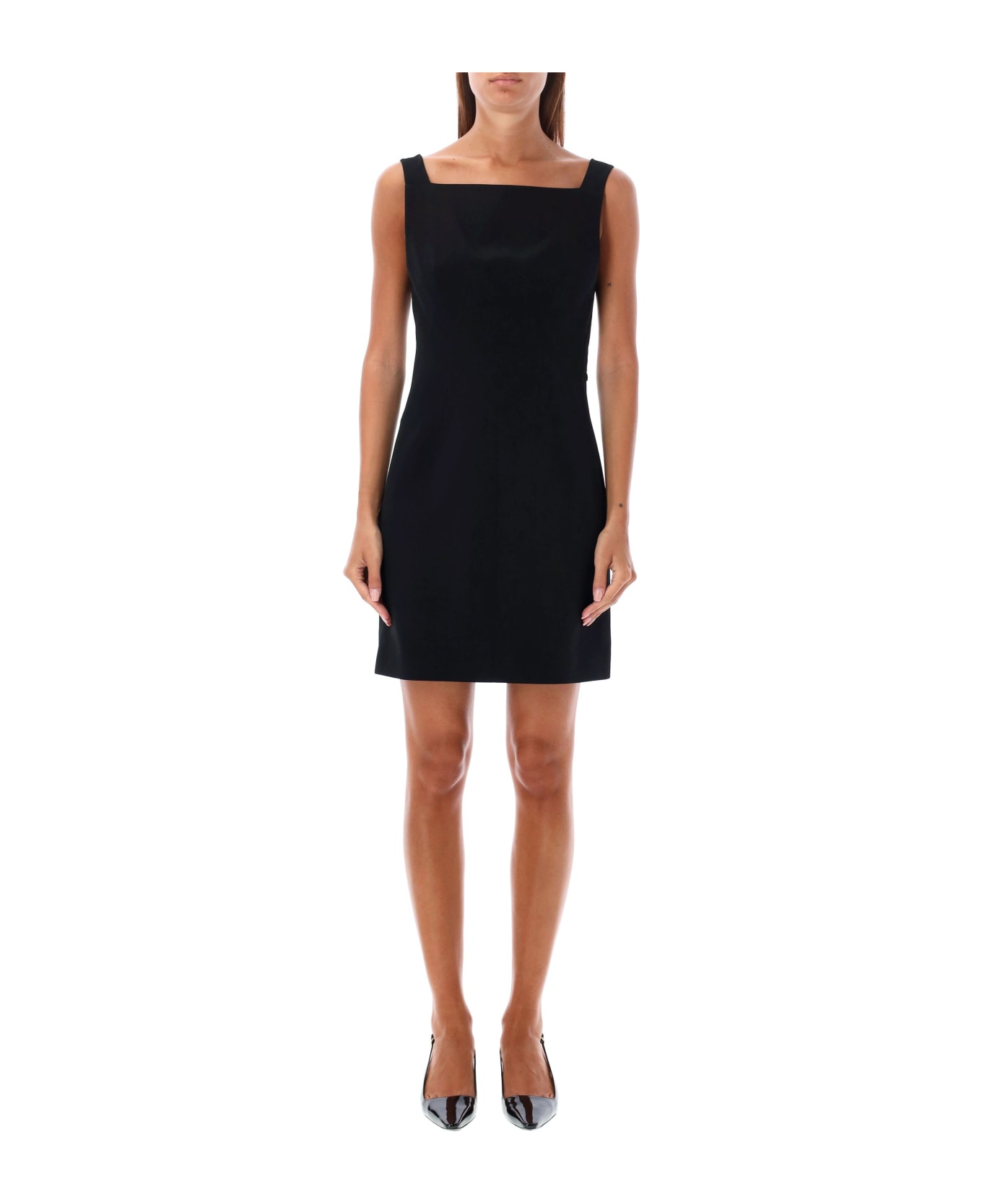 Givenchy Open Back Mini Dress - BLACK