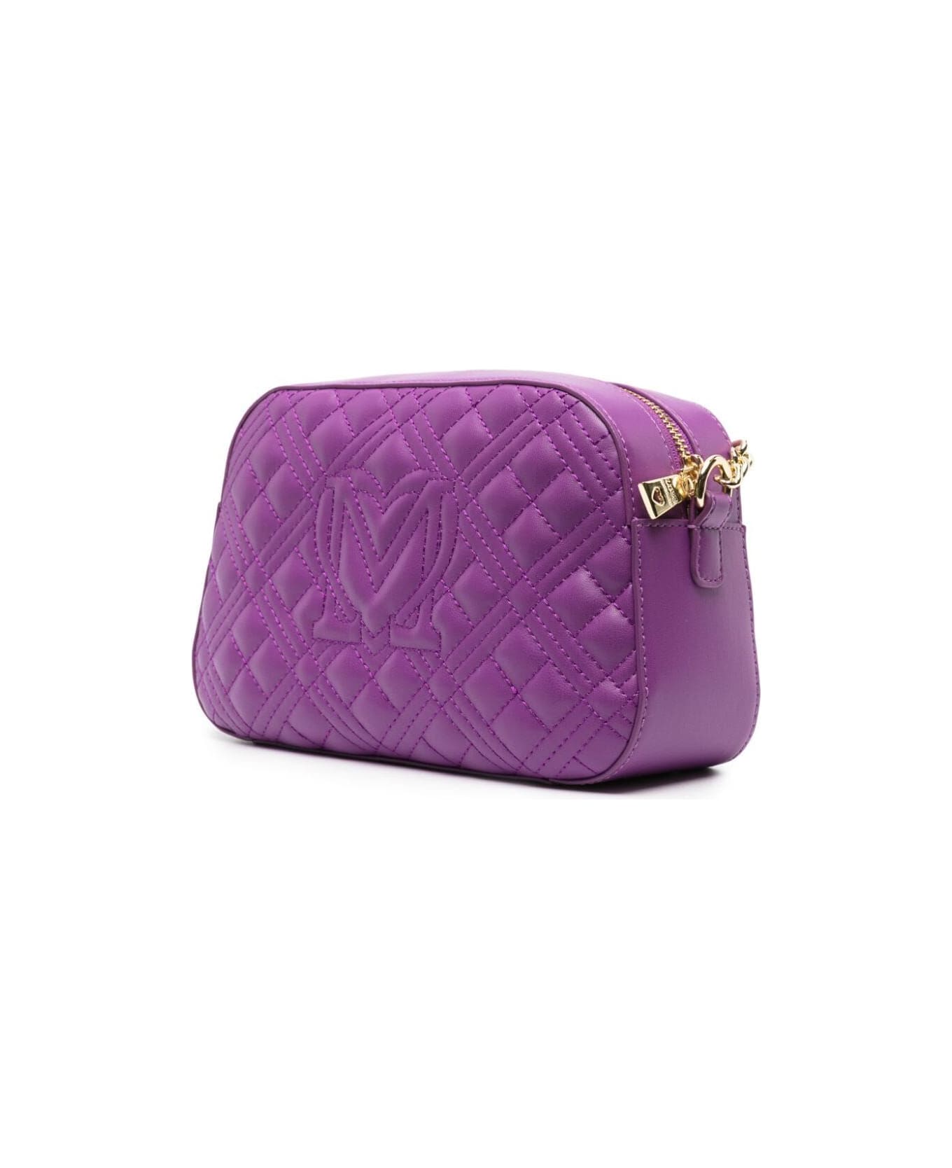 Love Moschino Quilted Shoulder Bag - Purple