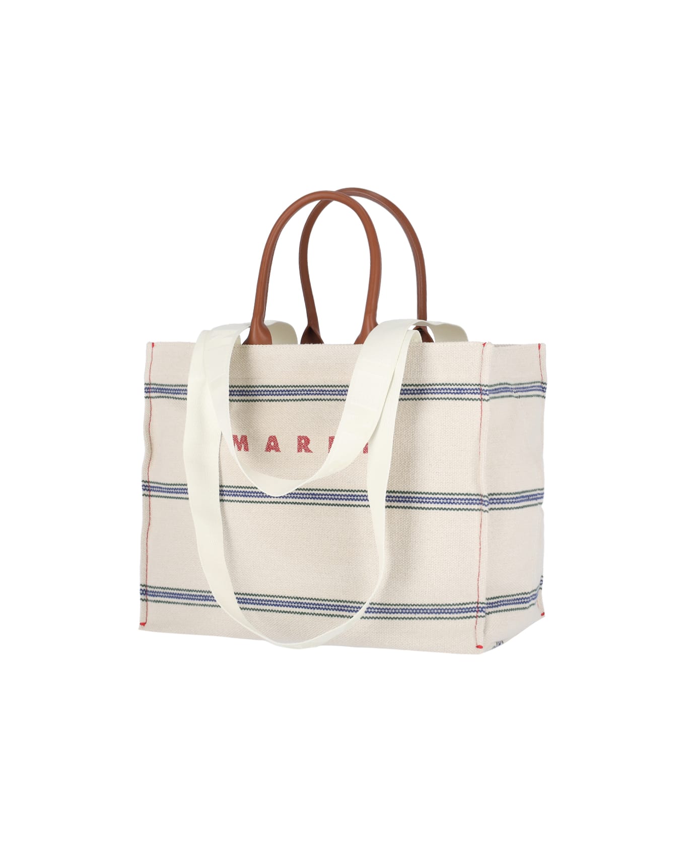 Marni Logo Tote Bag - Crema
