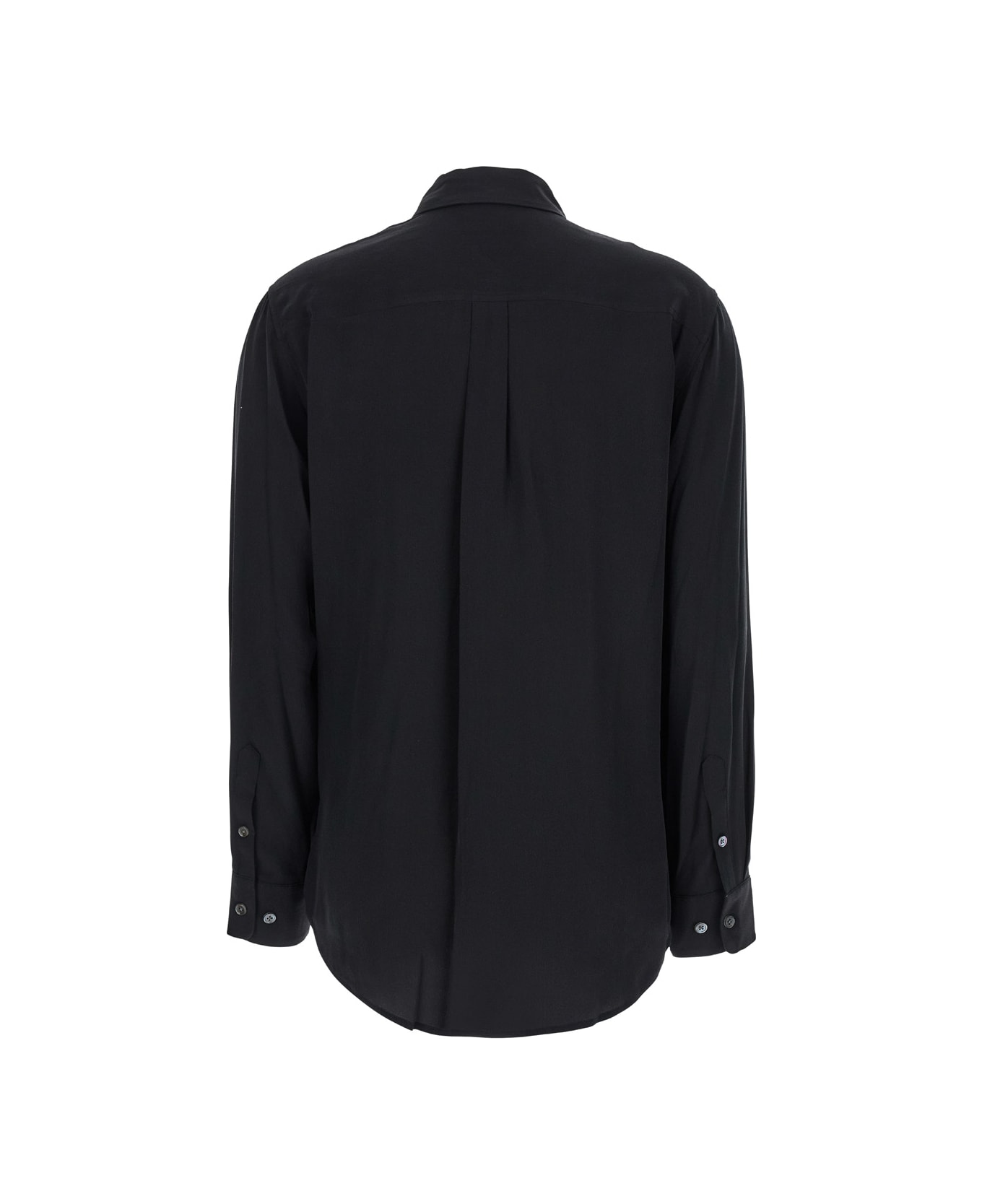 Equipment 
signature
 Black Shirt With Patch Pockets In Silk Woman - Black