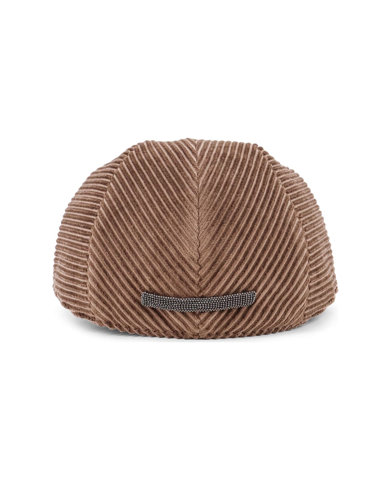 Brunello Cucinelli Corduroy Coppola Hat - LEGNO