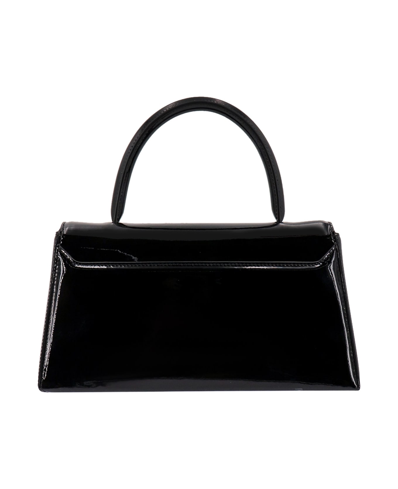 Thom Browne Trapeze Top Handle Clutch Handbag - Black