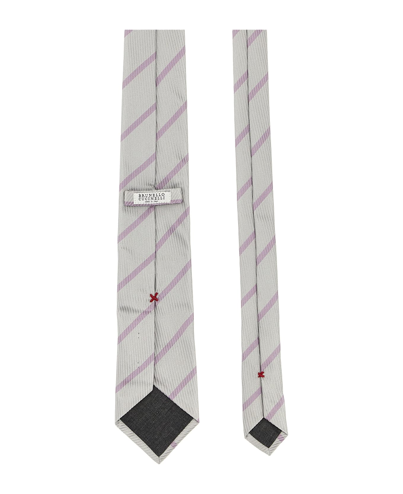 Brunello Cucinelli Silk Tie - Gray