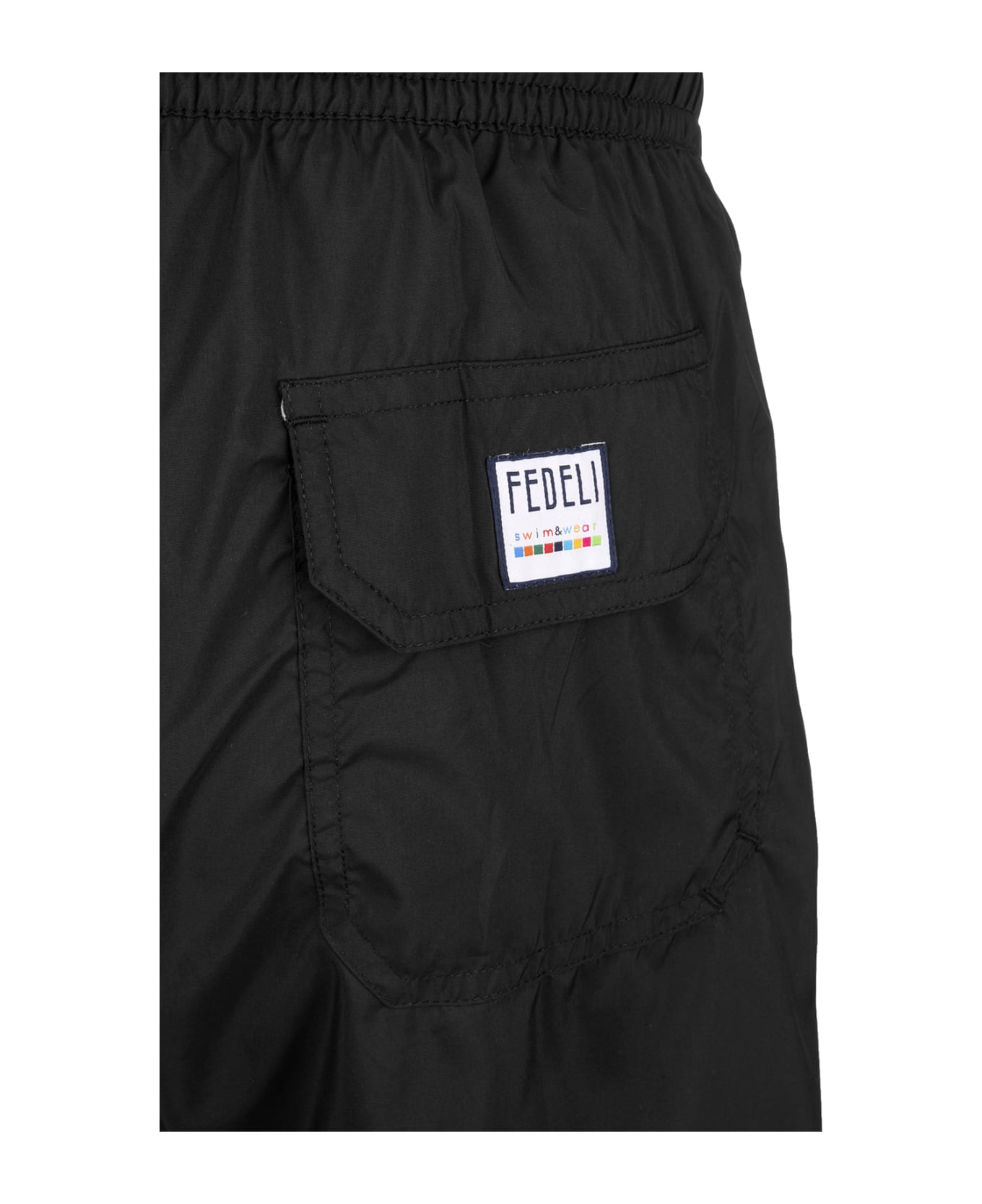 Fedeli Black Swim Shorts - Black