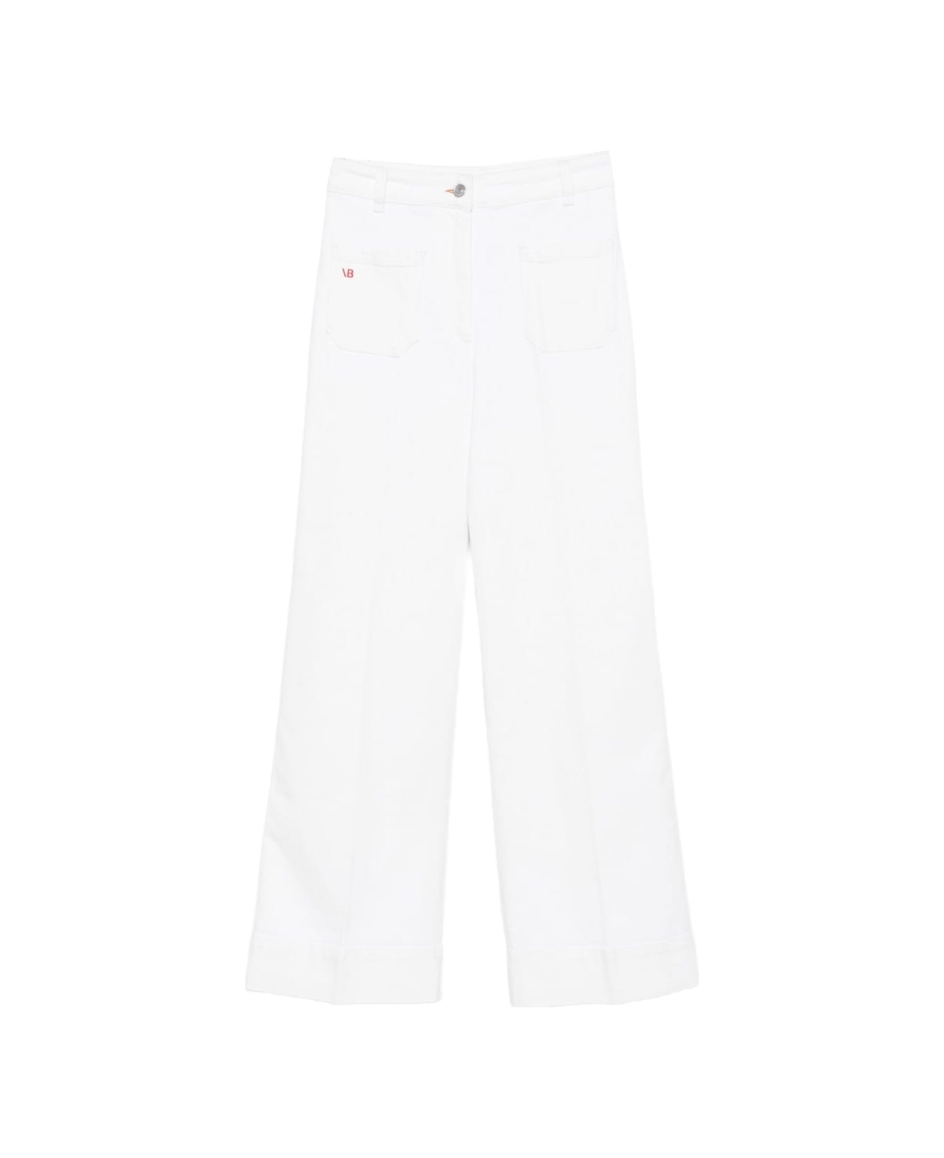 Victoria Beckham Jeans With Pockets - White