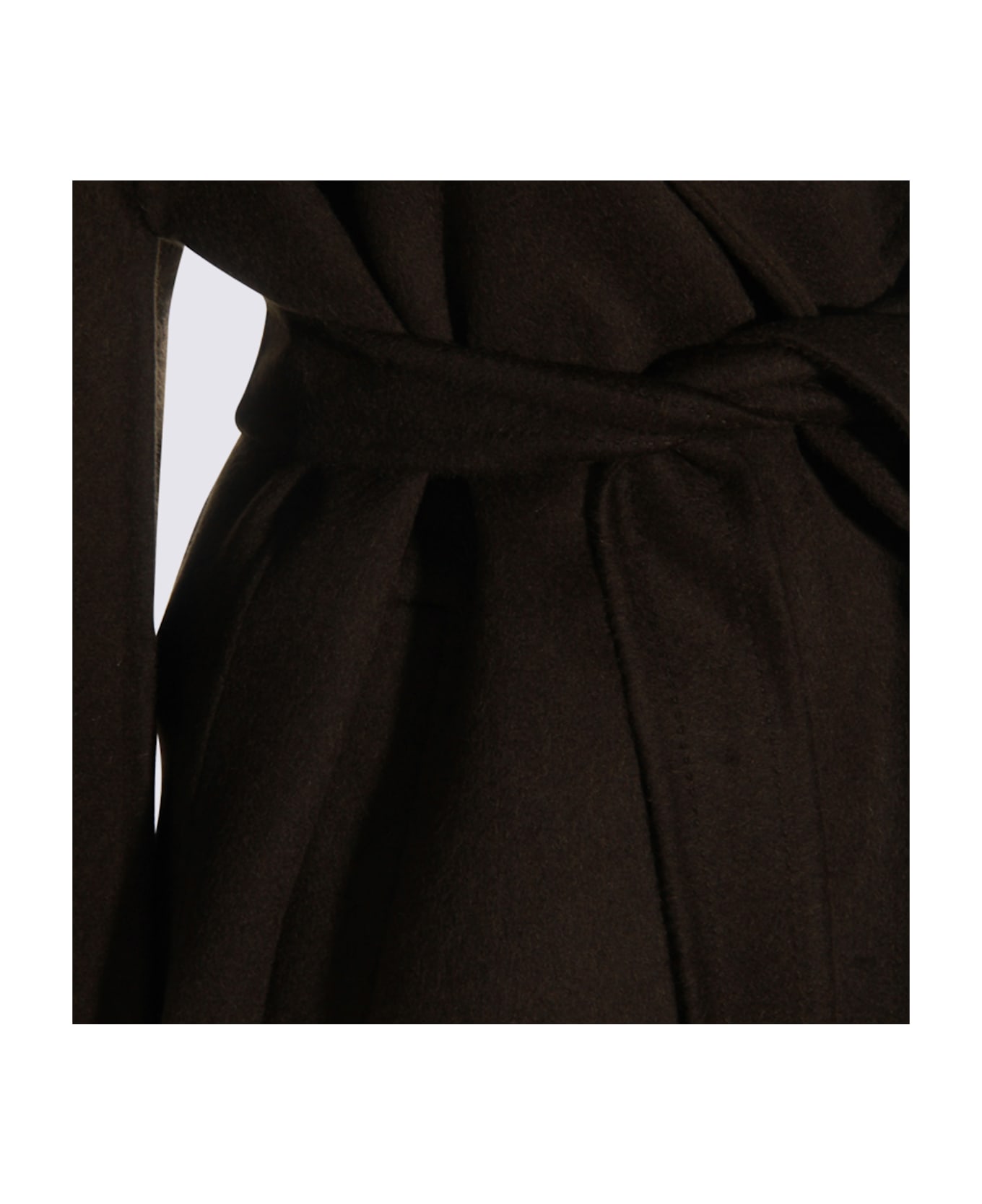 Max Mara Brown Verna Coat - Muschio