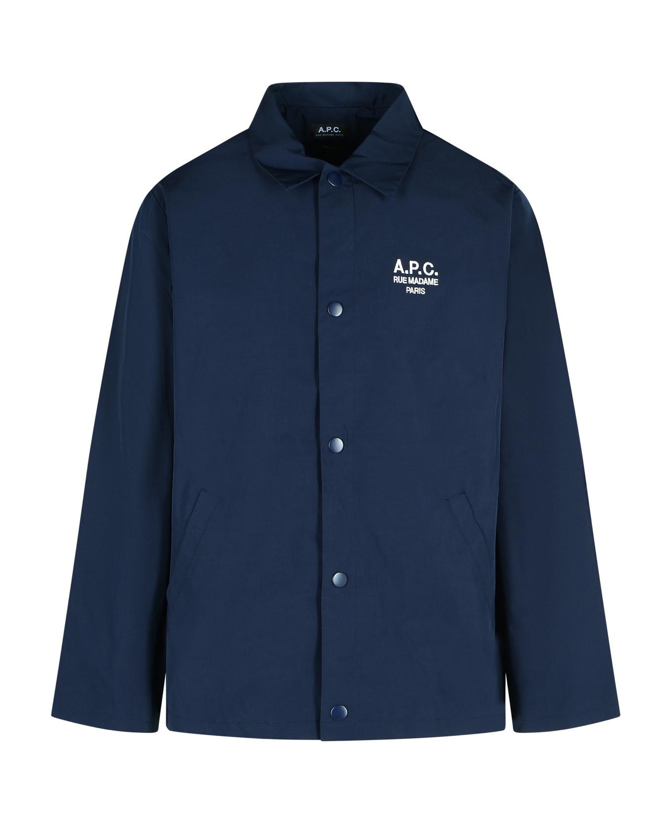 A.P.C. 
regis
 Navy Polyester Blend Shirt - Navy シャツ
