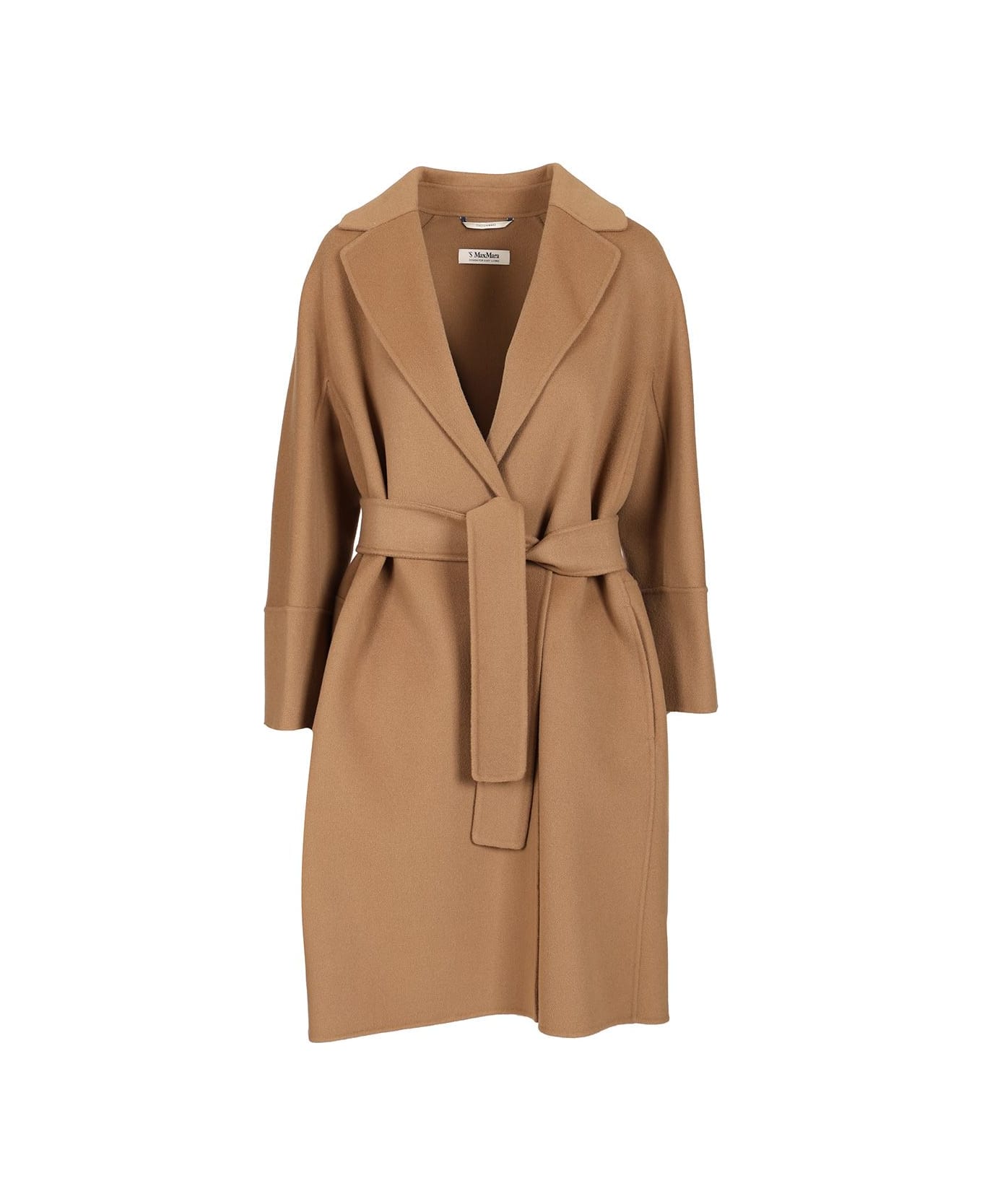 
S Max Mara Short Double Wool Coat - BEIGE