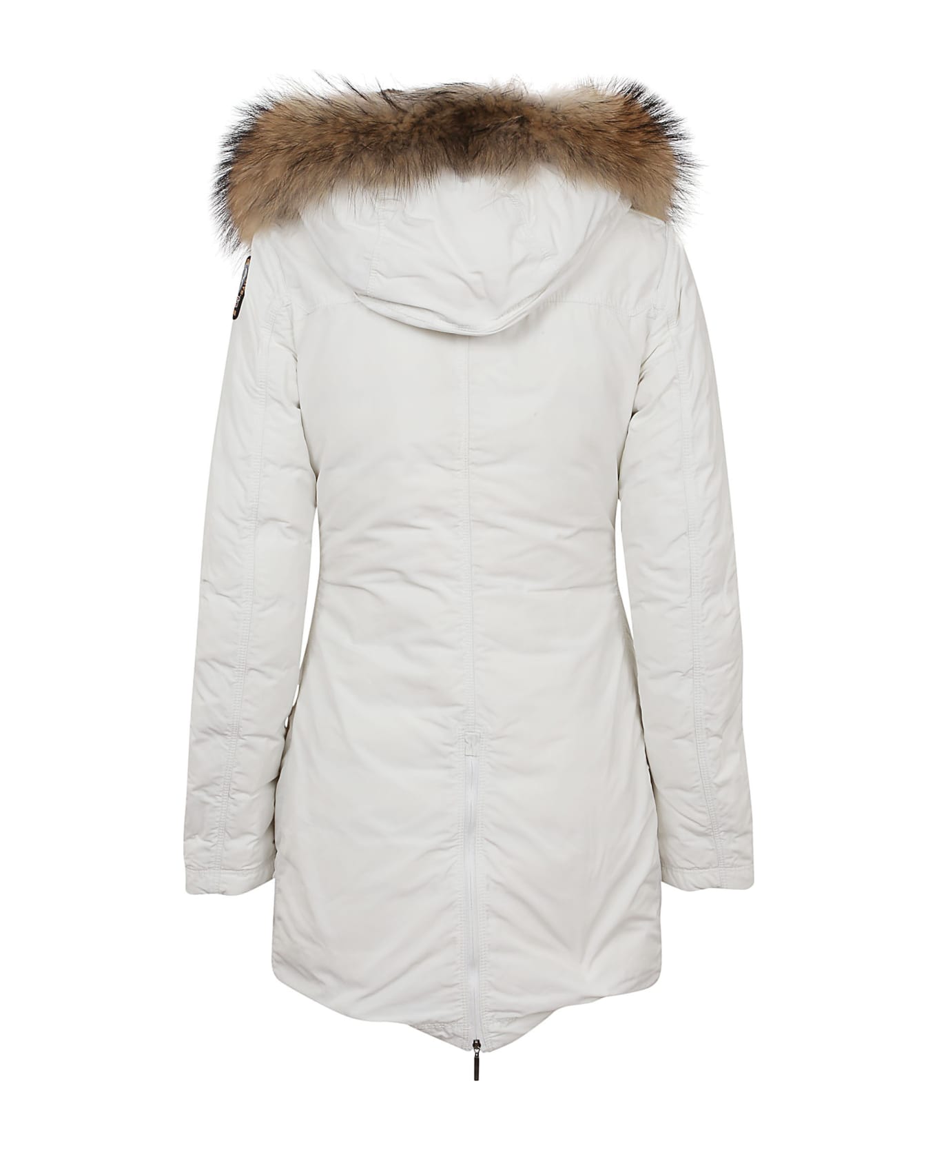 Parajumpers Fur Hooded Parka - Off White