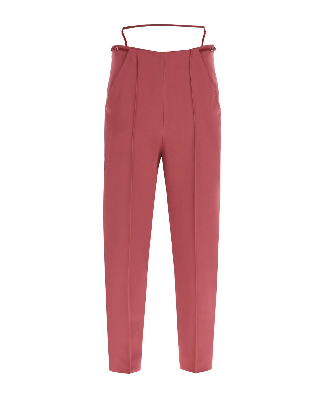 Nensi Dojaka Viscose Pants With Straps - HAWTHORN ROSE (Pink)