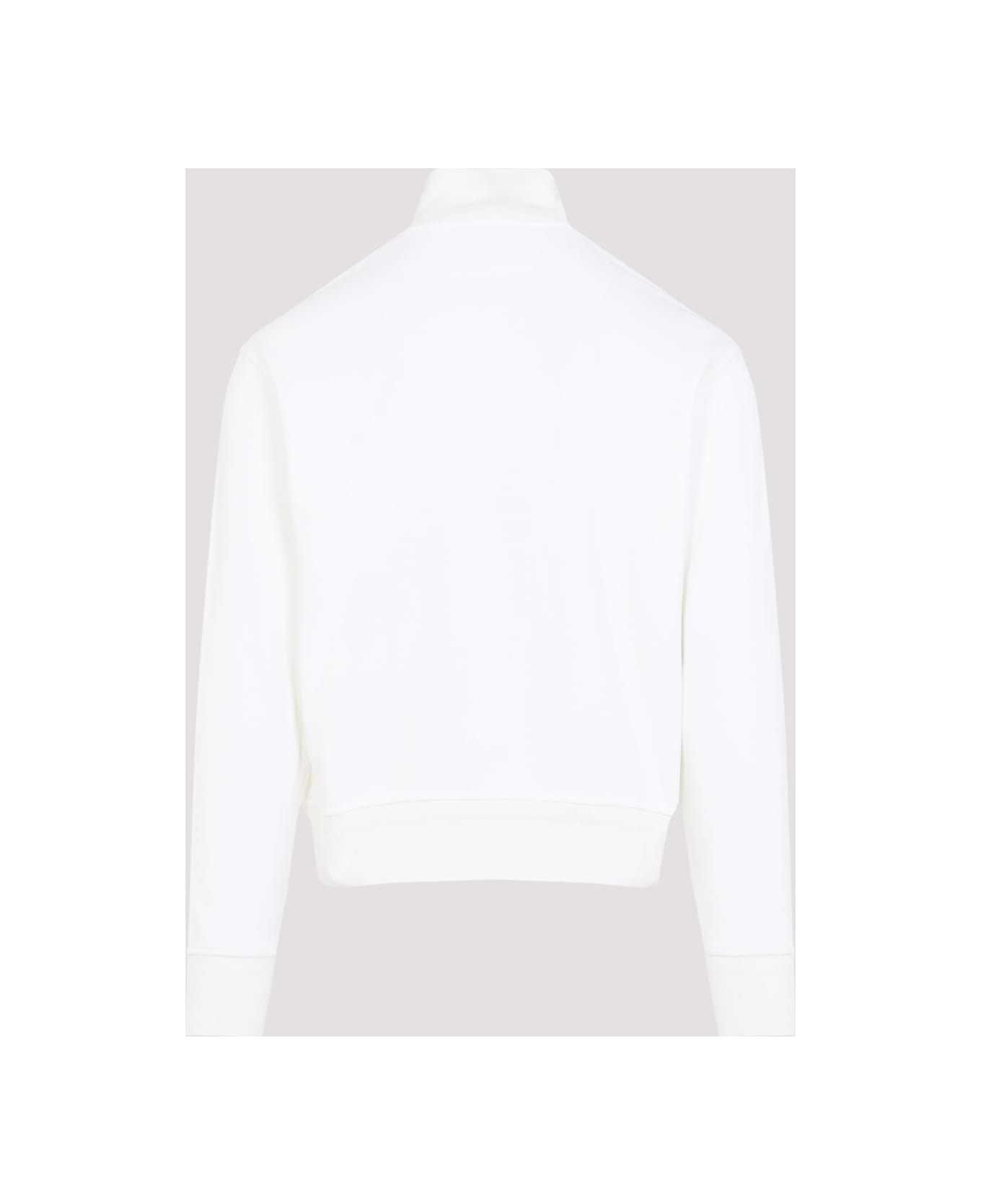 C.P. Company Full Button Sweatshirt - Gauze White
