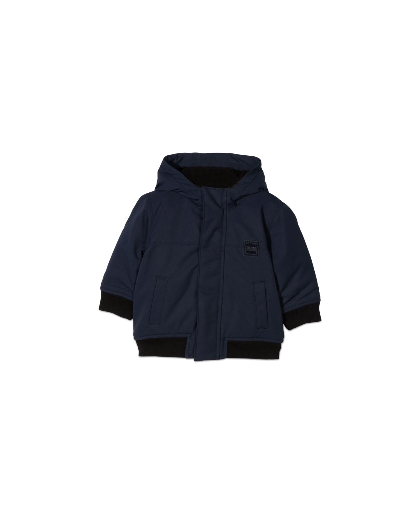Hugo Boss Parka Con Cappuccio - BLUE