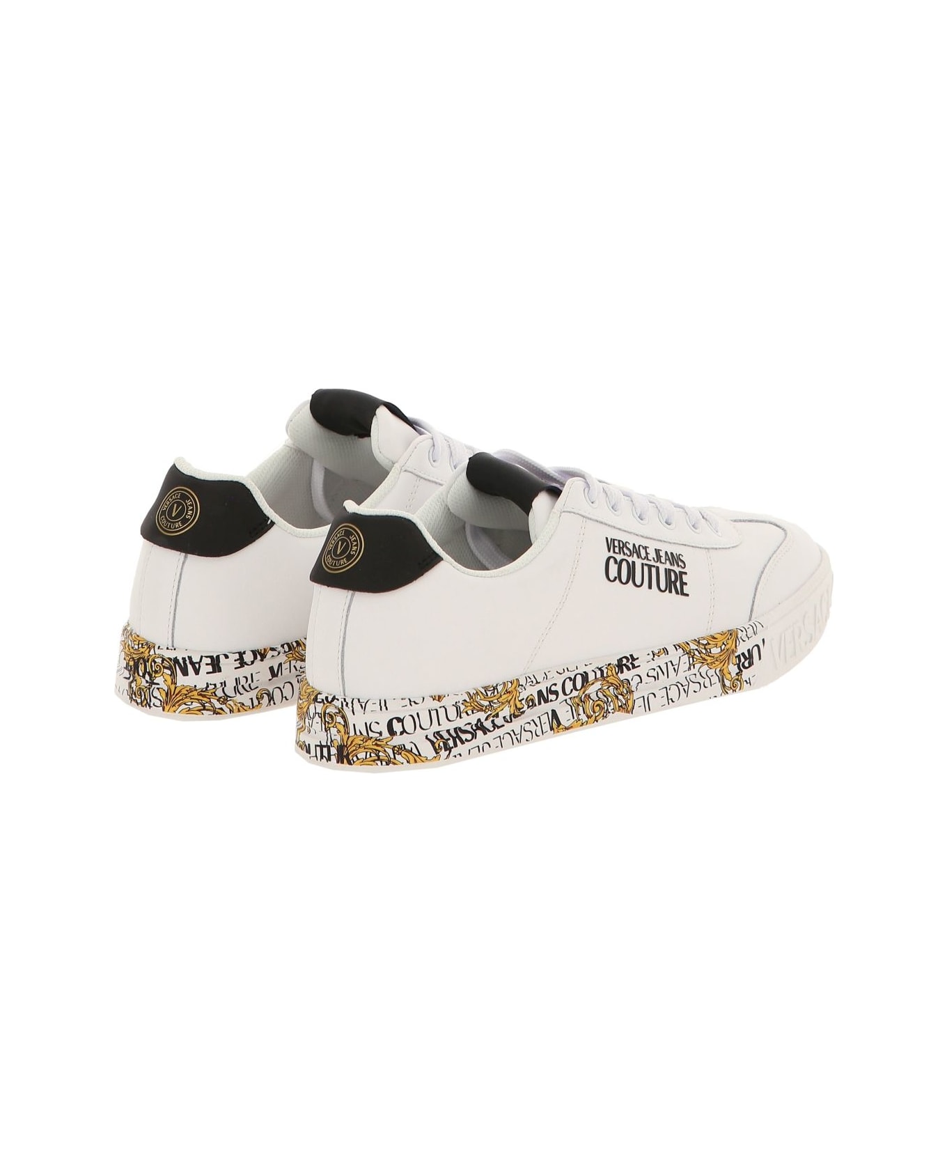 Versace Jeans Couture White Sneakers - White