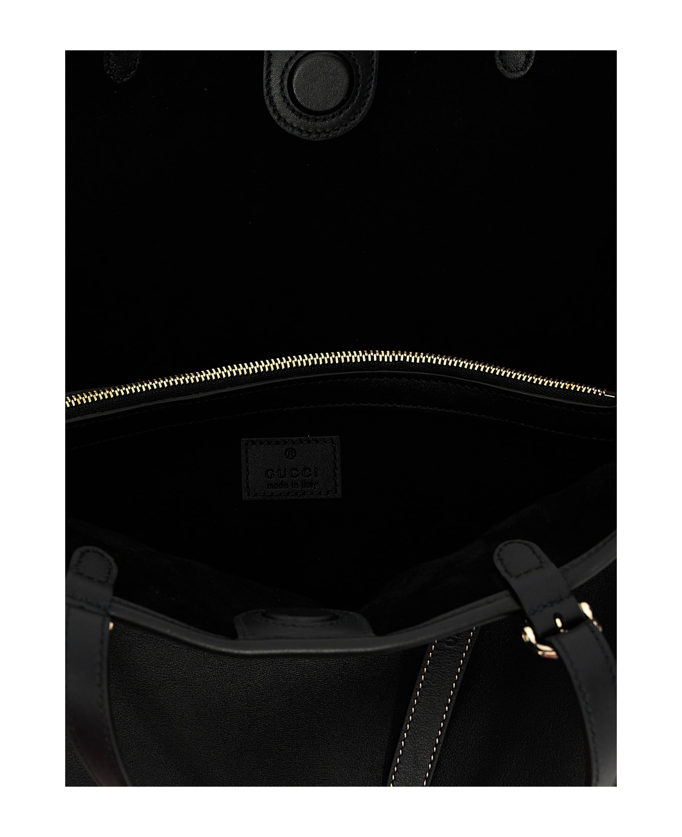Gucci Medium 
gg Emblem
 Shopping Bag - Black