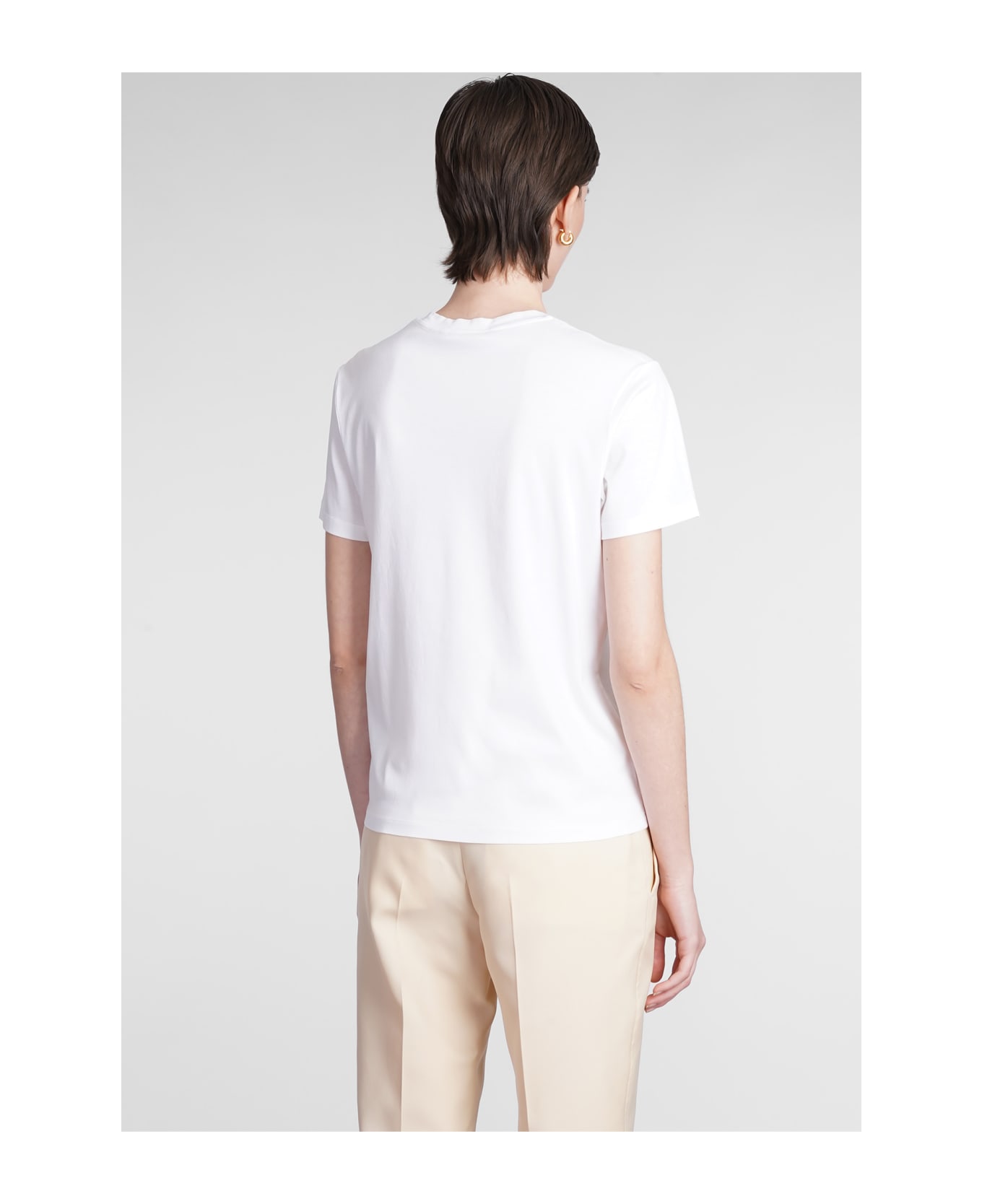 Jil Sander T-shirt In White Cotton - white