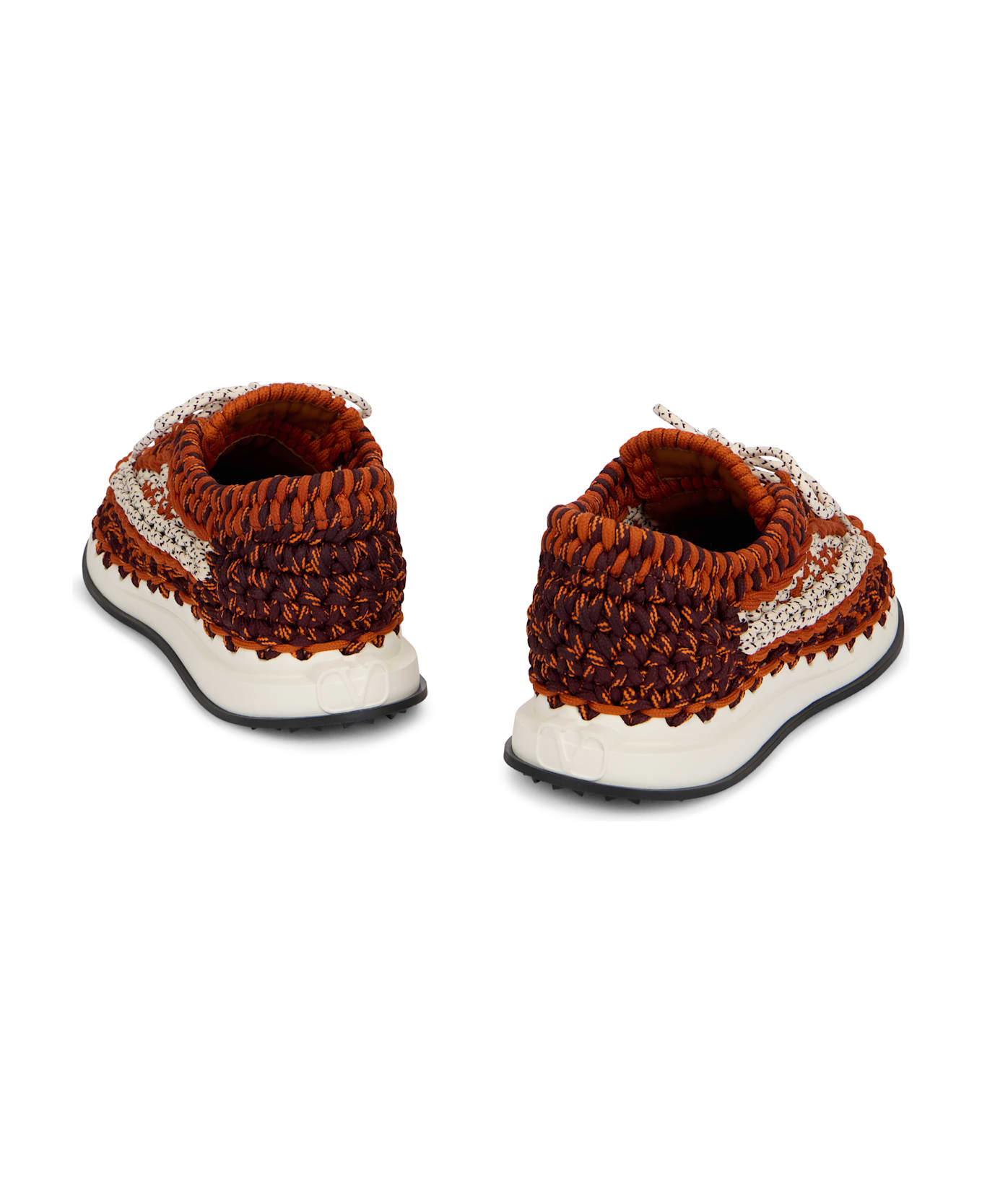 Valentino Garavani Low-top Sneakers In Fabric - Multicolor