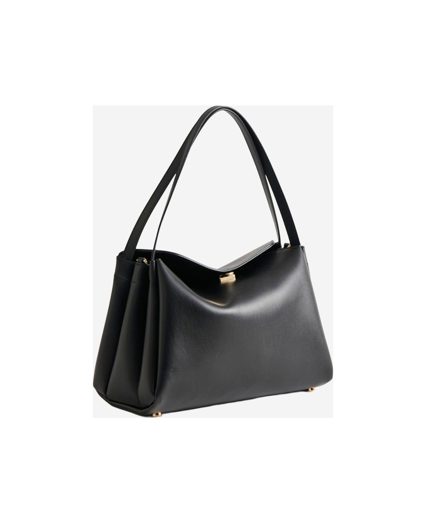 THEMOIRè Eudora Vegan Fabric Shoulder Bag - Black