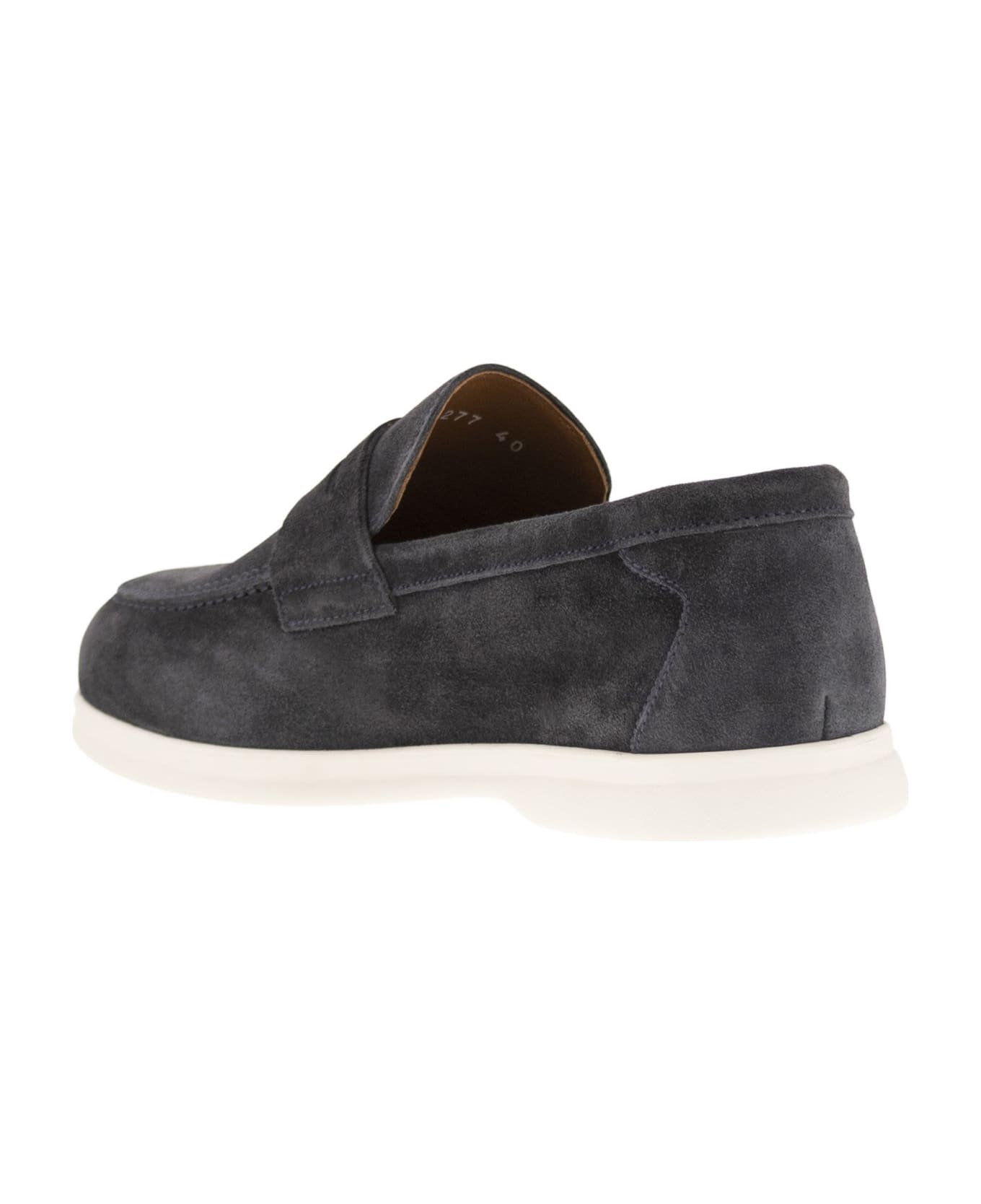 Doucal's Penny - Suede Moccasin - Night Blue