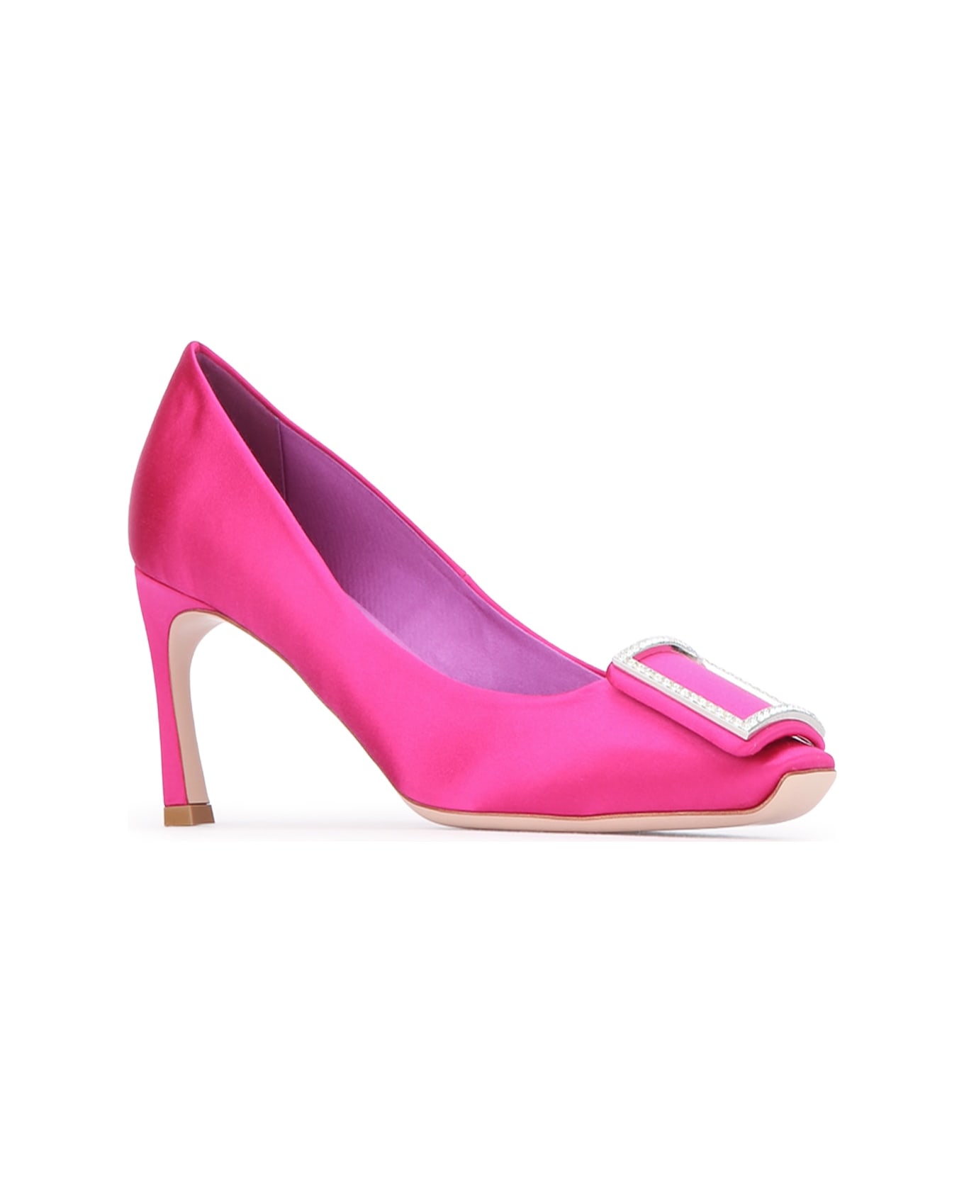 Roger Vivier Trompette Strass Decollette 70 - FUXIA MEDIO