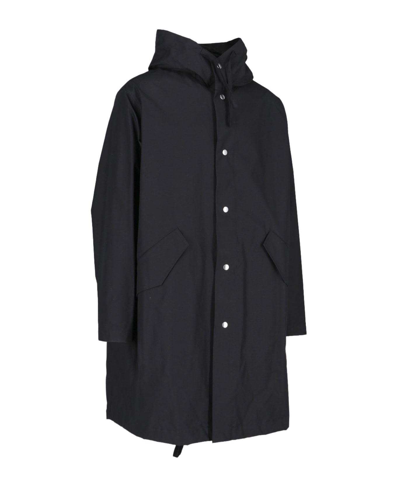 Jil Sander Back Logo Parka - Nero