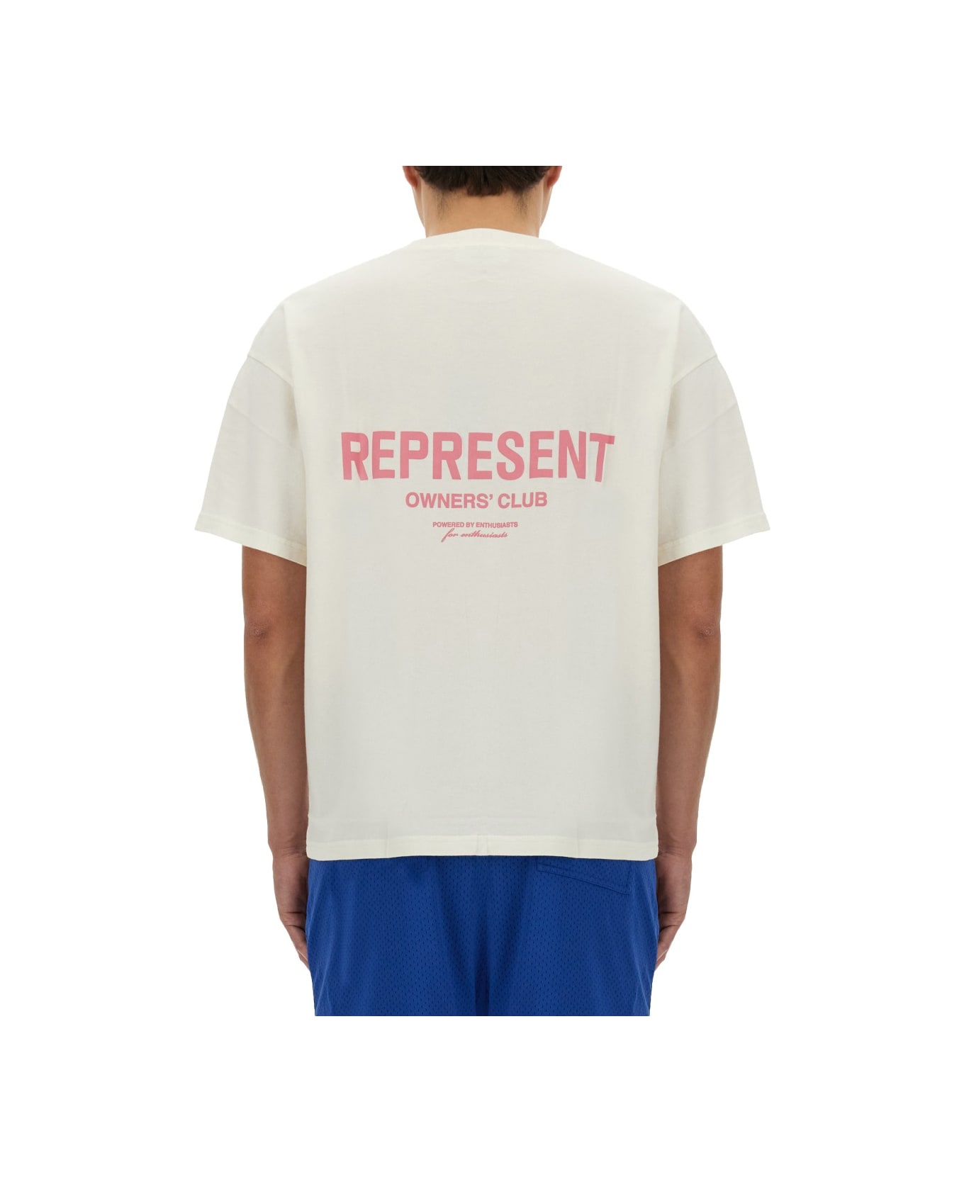 REPRESENT T-shirt With Logo - WHITE