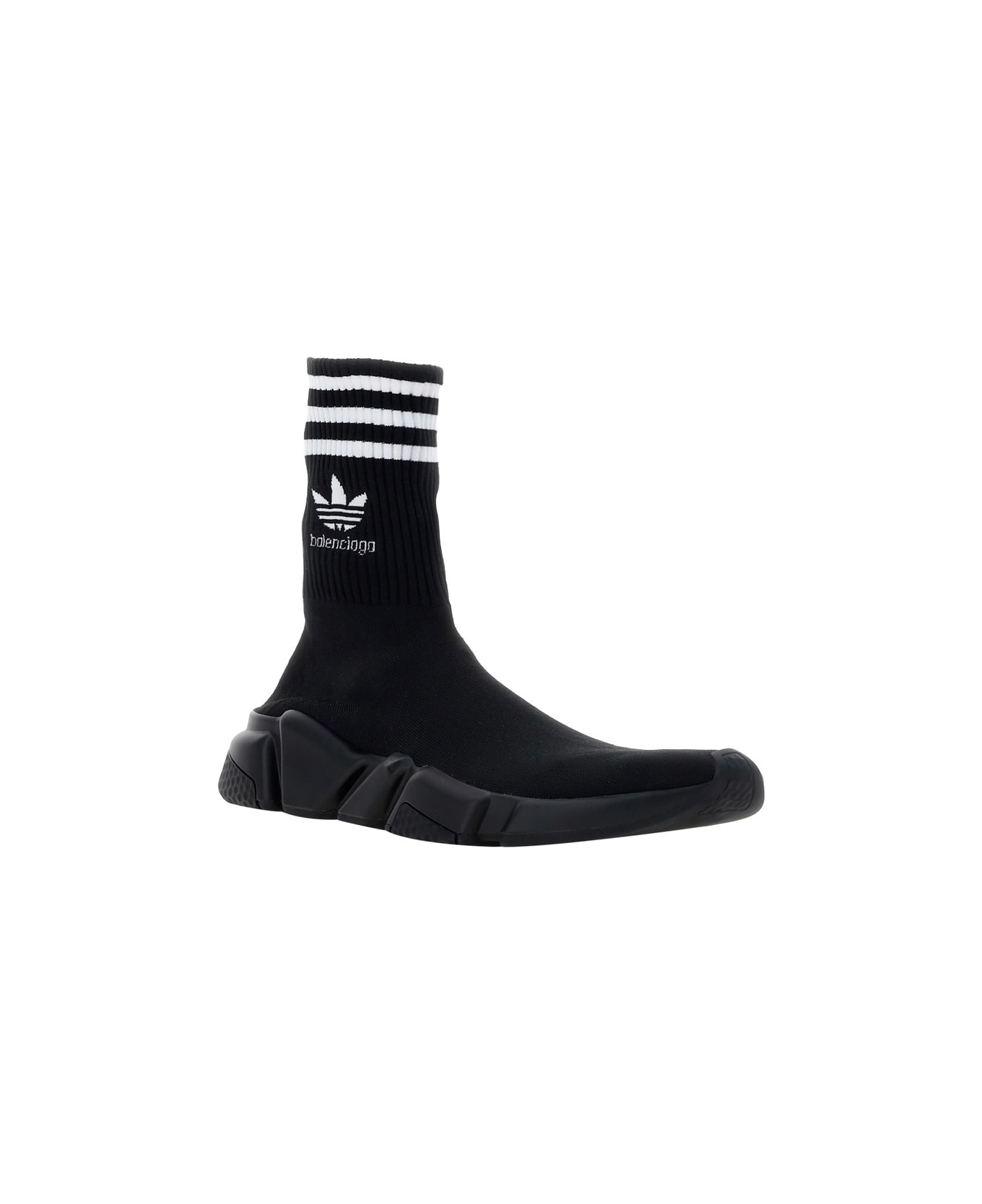 Balenciaga X Adidas -speed Trainers Knitted Sock-sneakers - Black/black/wht Logo