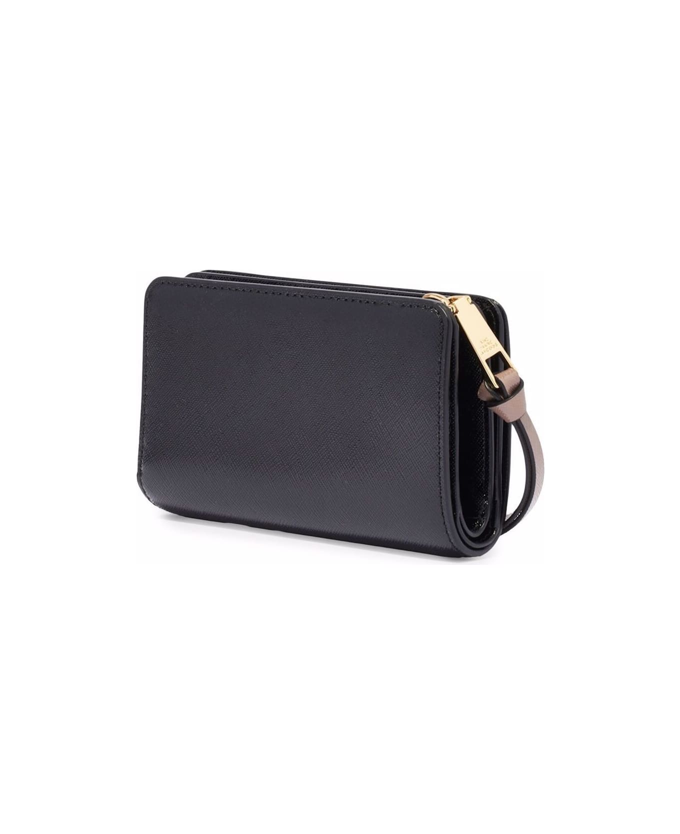 Marc Jacobs The Compact Wallet Wallet In Beige Leather - White