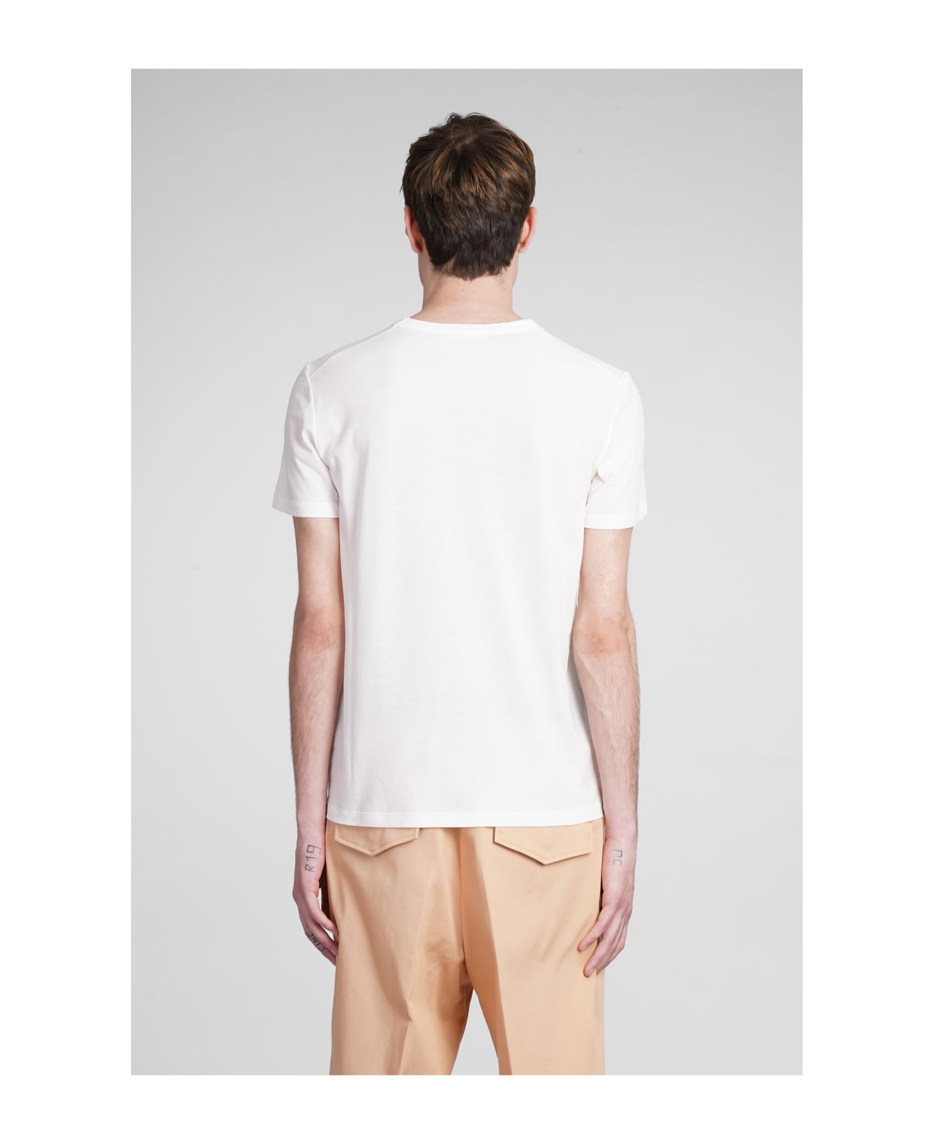 Jil Sander White Cotton T-shirt - white