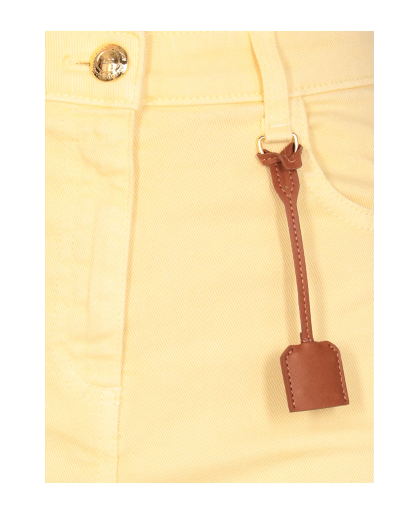 Elisabetta Franchi Cotton Jeans - Yellow