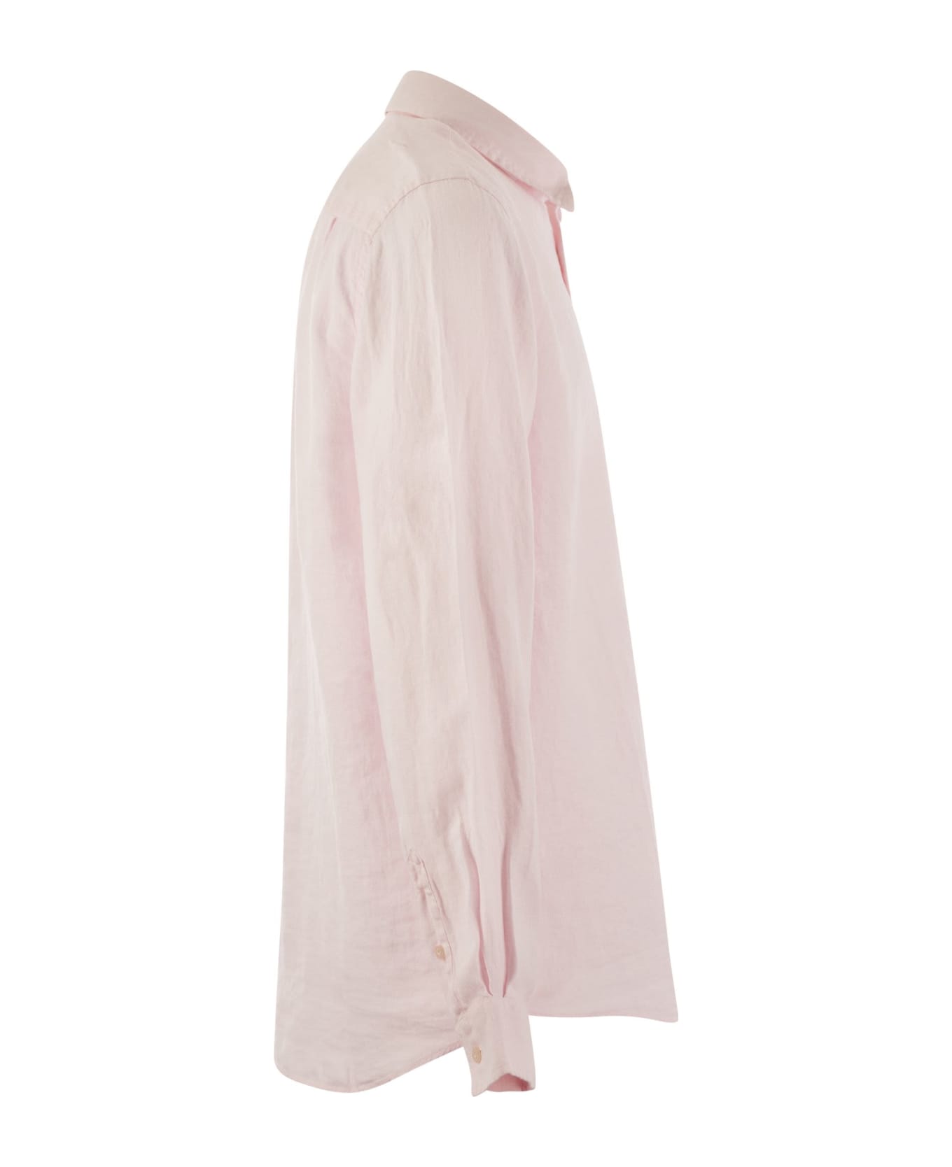 Vilebrequin Long-sleeved Linen Shirt - Pink