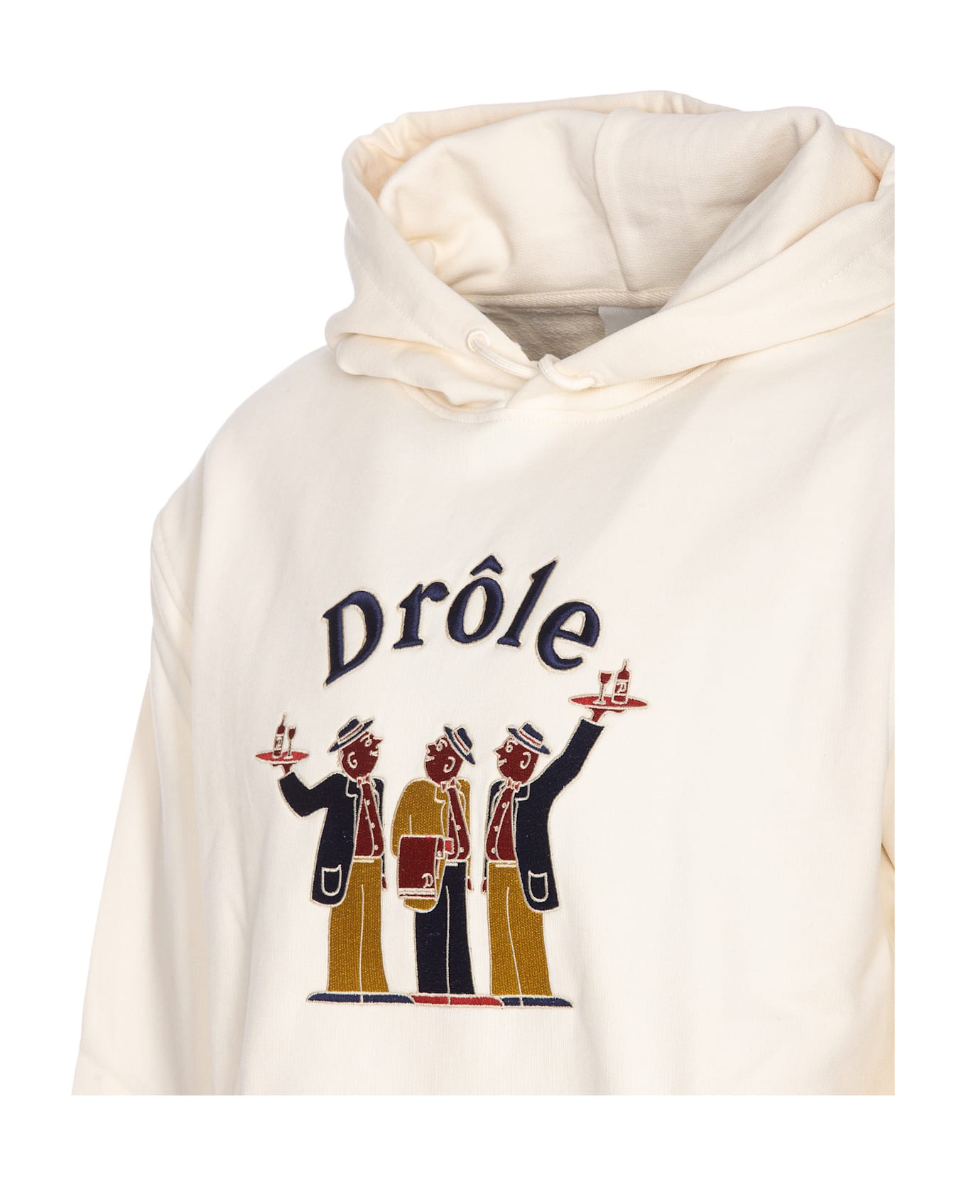 Drôle de Monsieur Le Crillon Hoodie - White